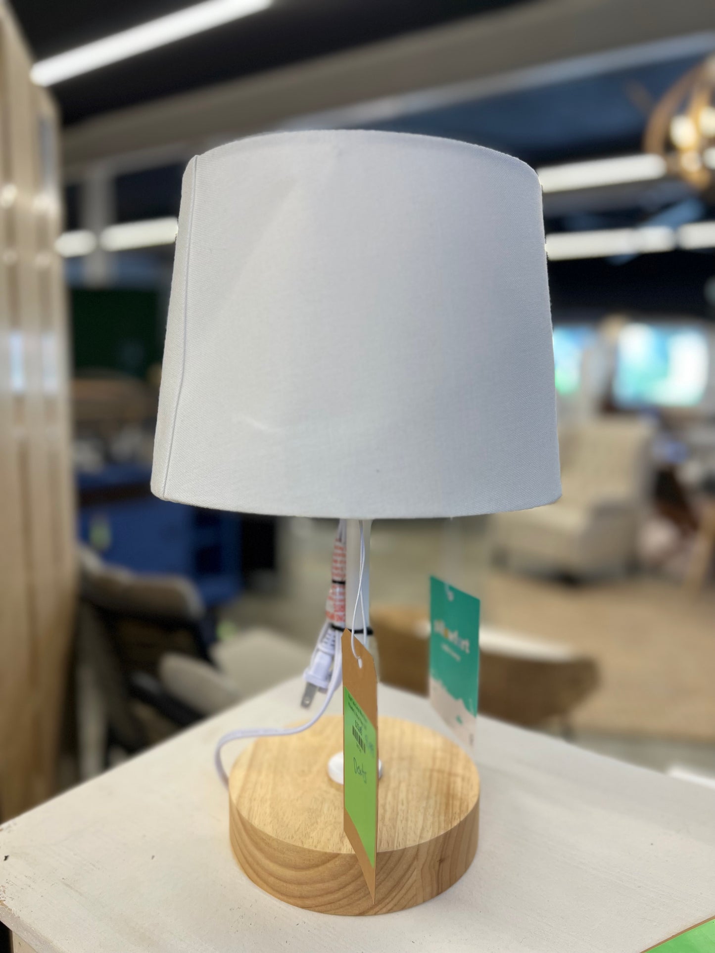 Kidsft Table Lamp White/Wood - Pillowfort | | Retail Price: $30