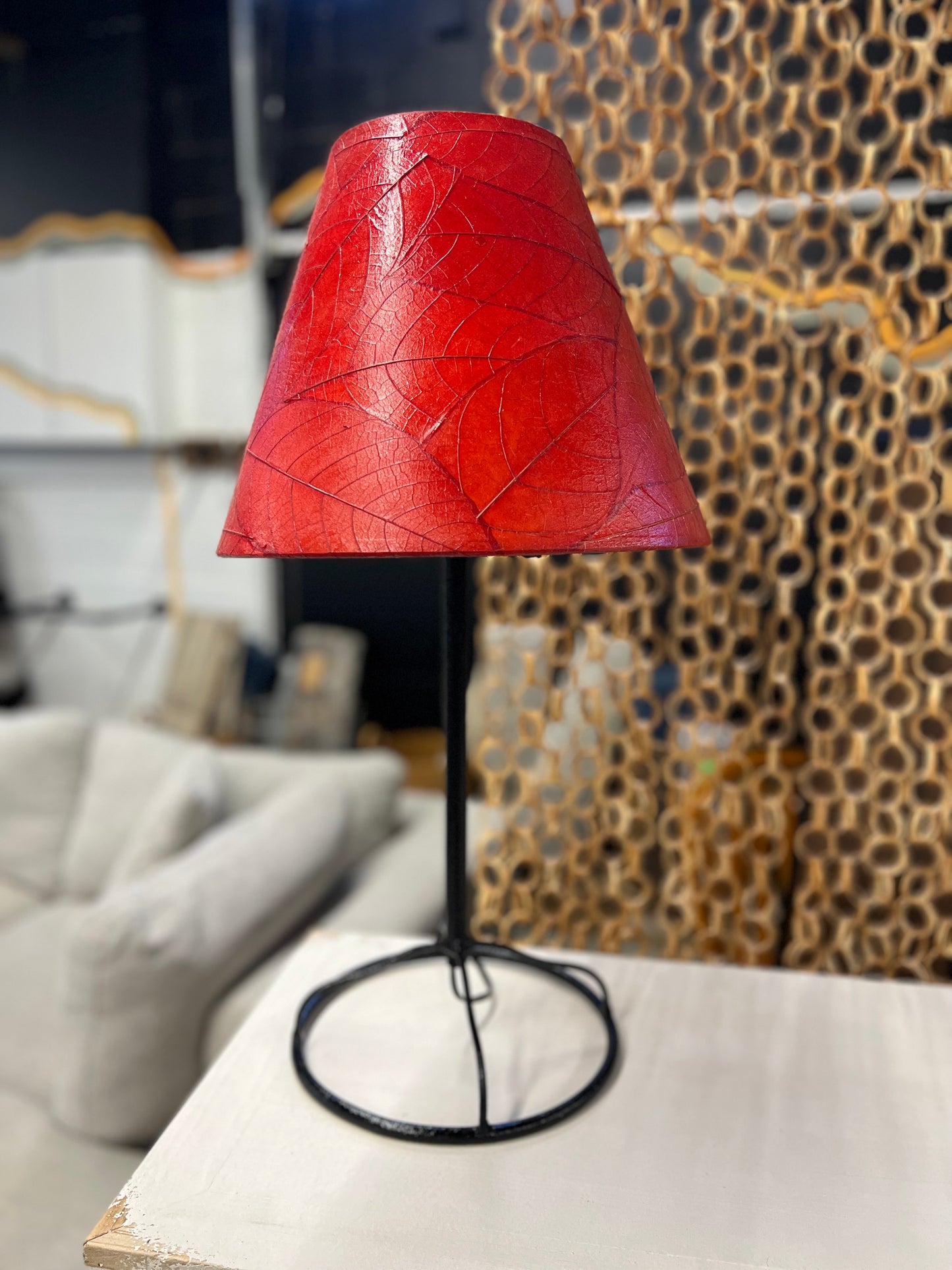 Real Leaf Fair Trade Lamp Red