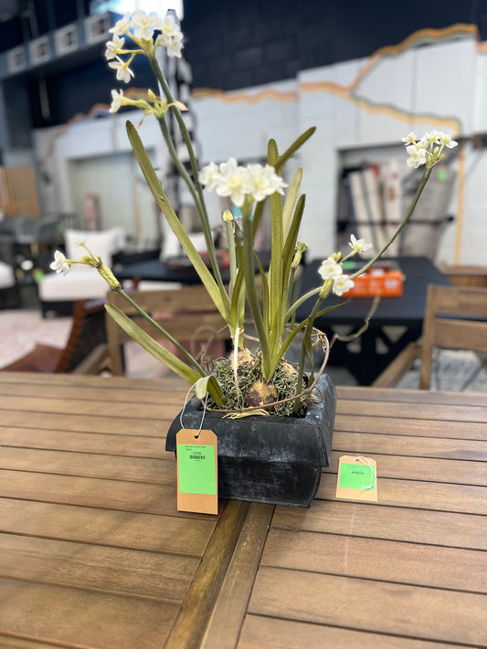 Decorative Faux Flower Planter *donated