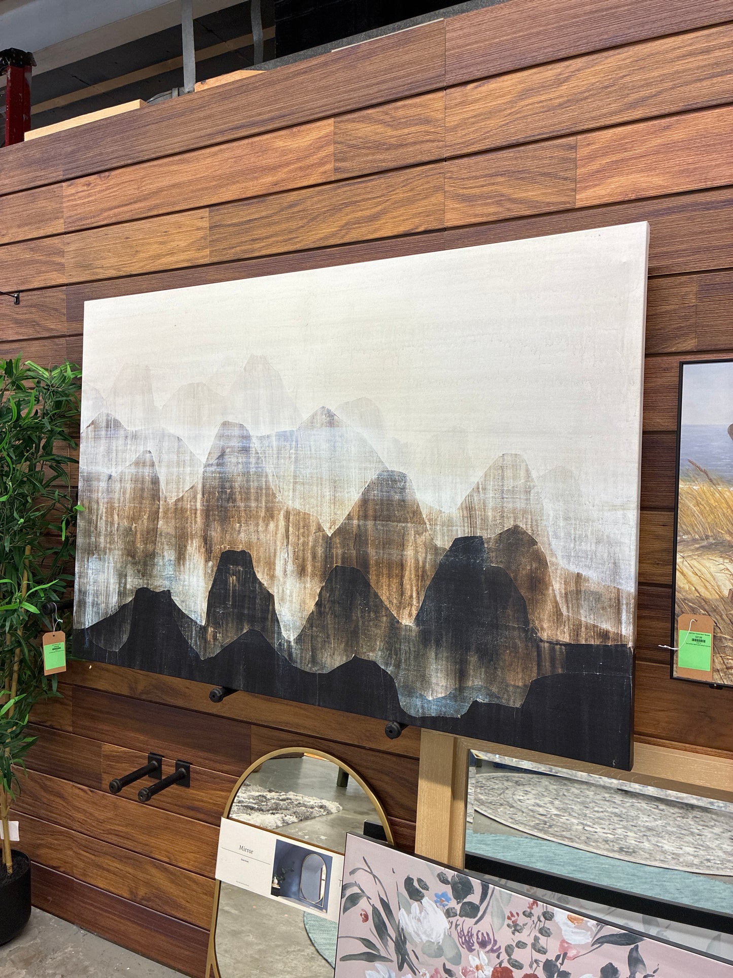 Distant Vistas II By Farrell Douglass, Abstract Mountains Decor, Nature Wall Art