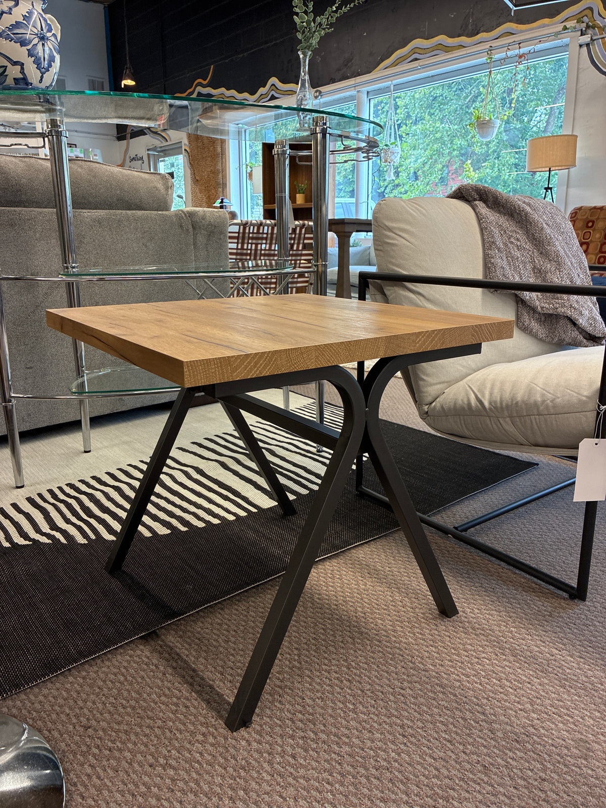 Golden Oak Side Table or Small Coffee Table