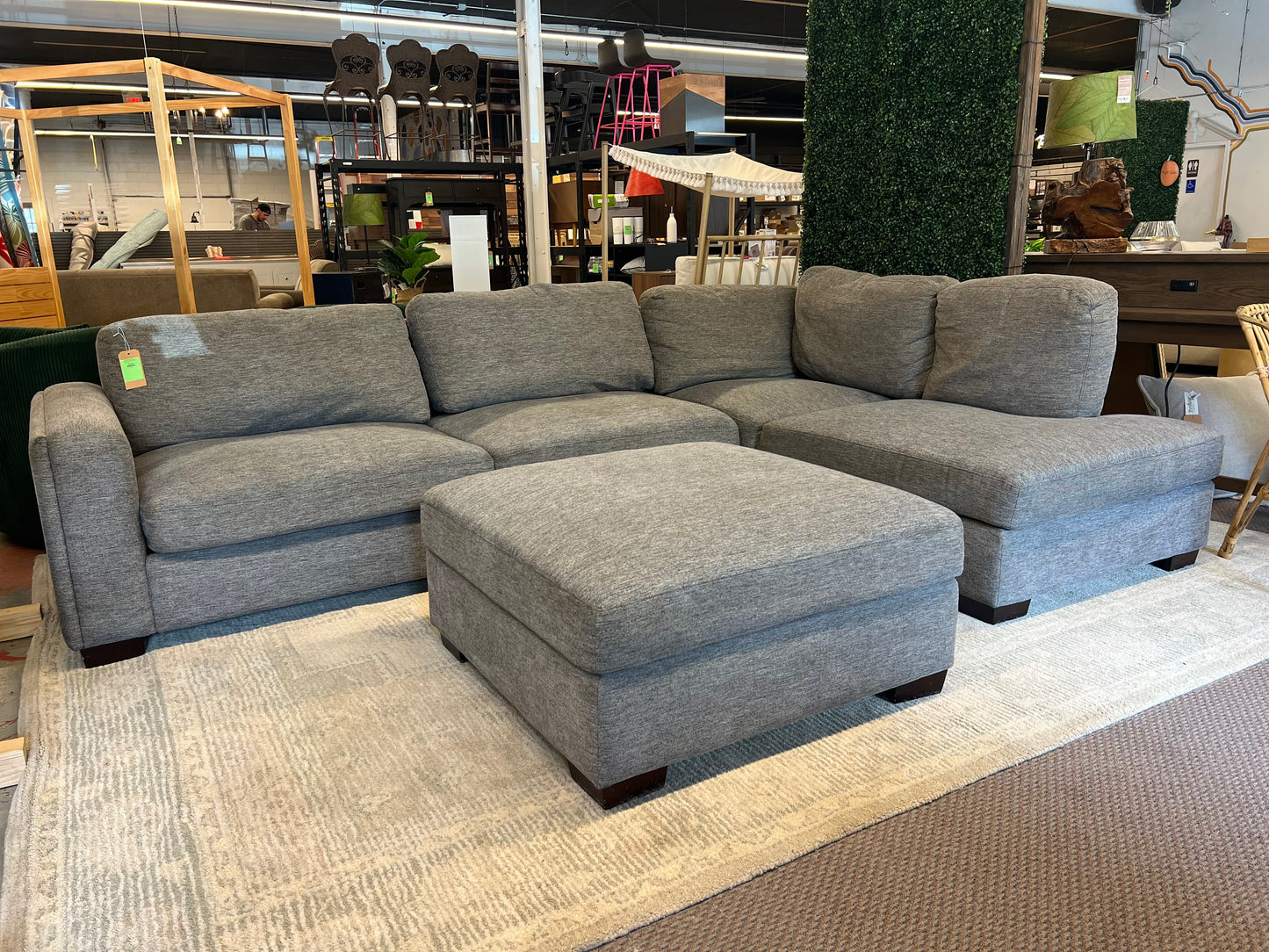 MAYCEN FAB SECTIONAL Retail: $1,499.99 Steam Cleaned, Gently used condition