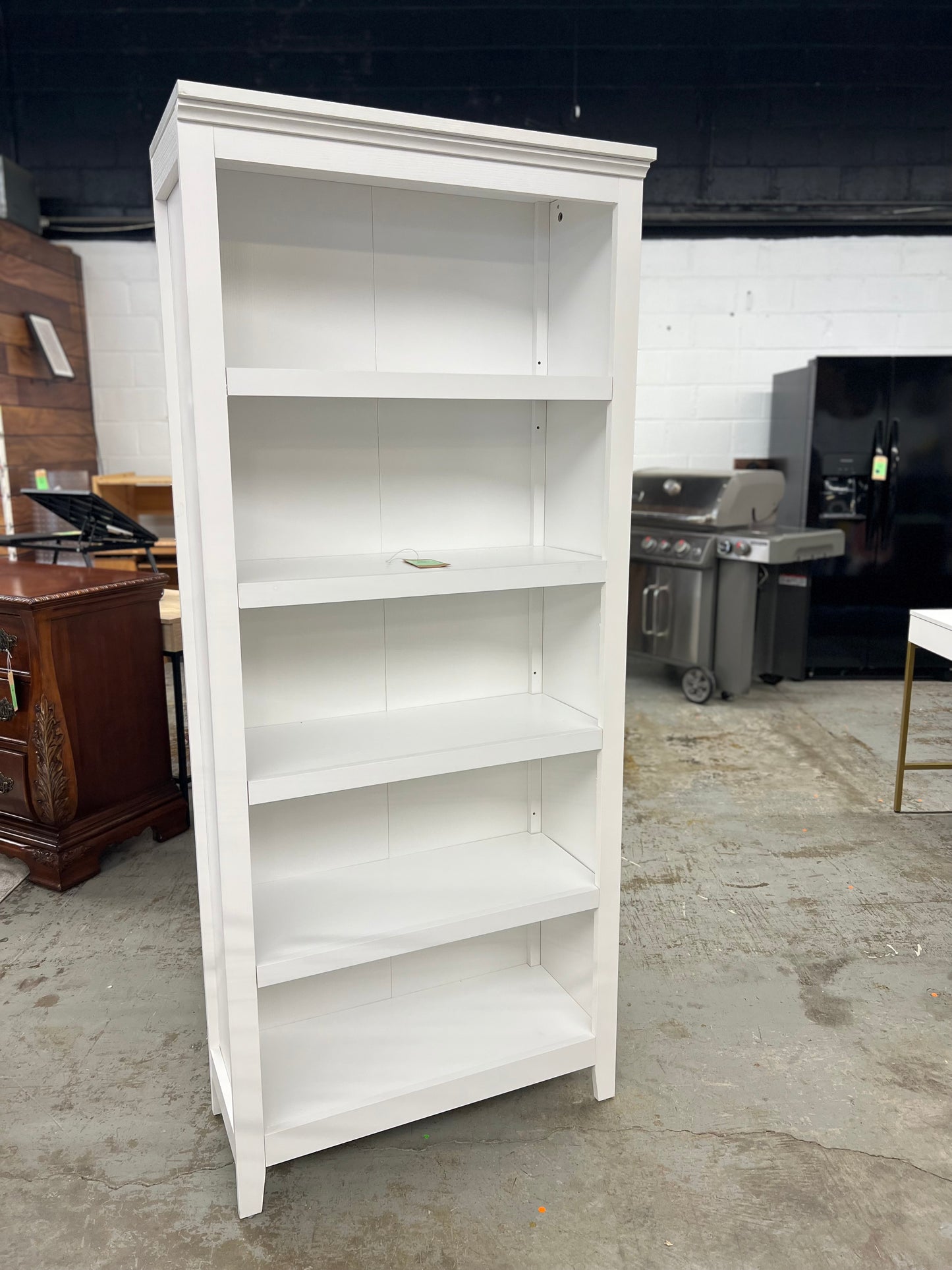 72in Carson 5 Shelf Bookcase White - Threshold: Durable Wood, Modern Design, Open Shelves | Retail Price: $180