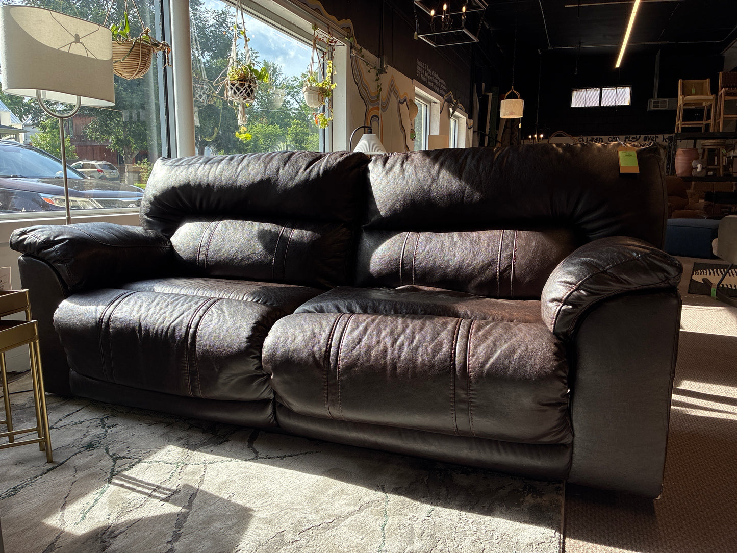 Tessa Leather Power Reclining Sofa in Brown *donated
