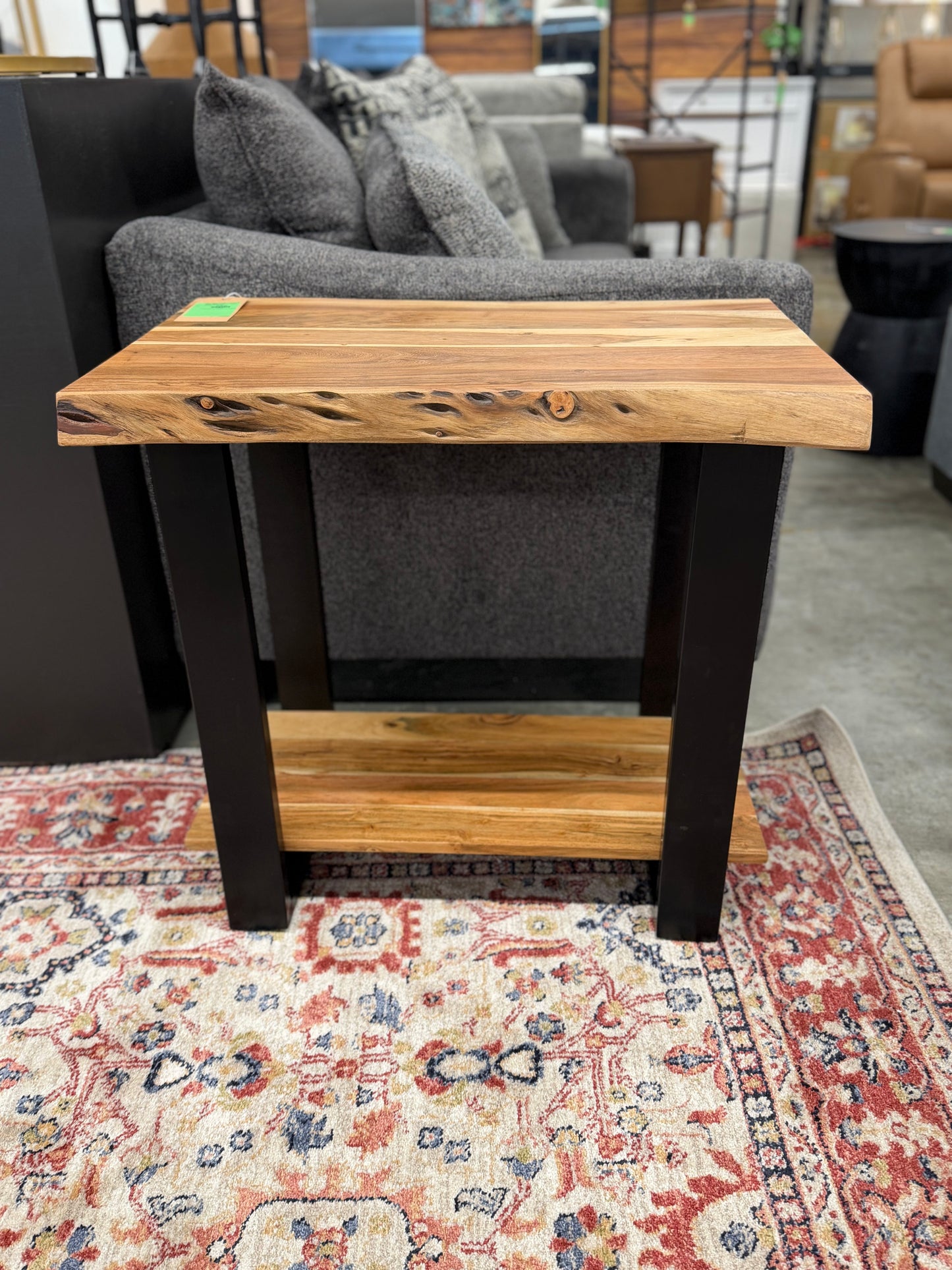 Alpine Natural Live Edge Wood End Table Brown - Alaterre Furniture — Retails elsewhere for $212.99