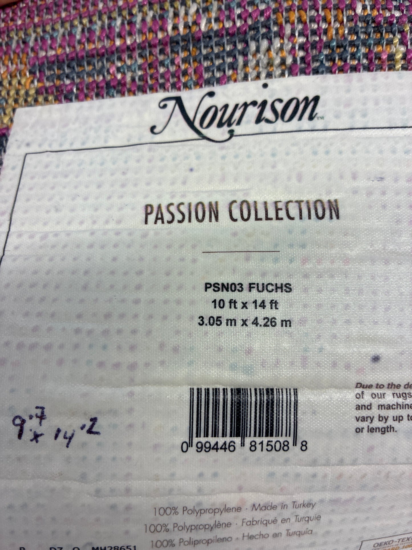 10 x 14 Rug - Nourison Passion Purple / Multicolor