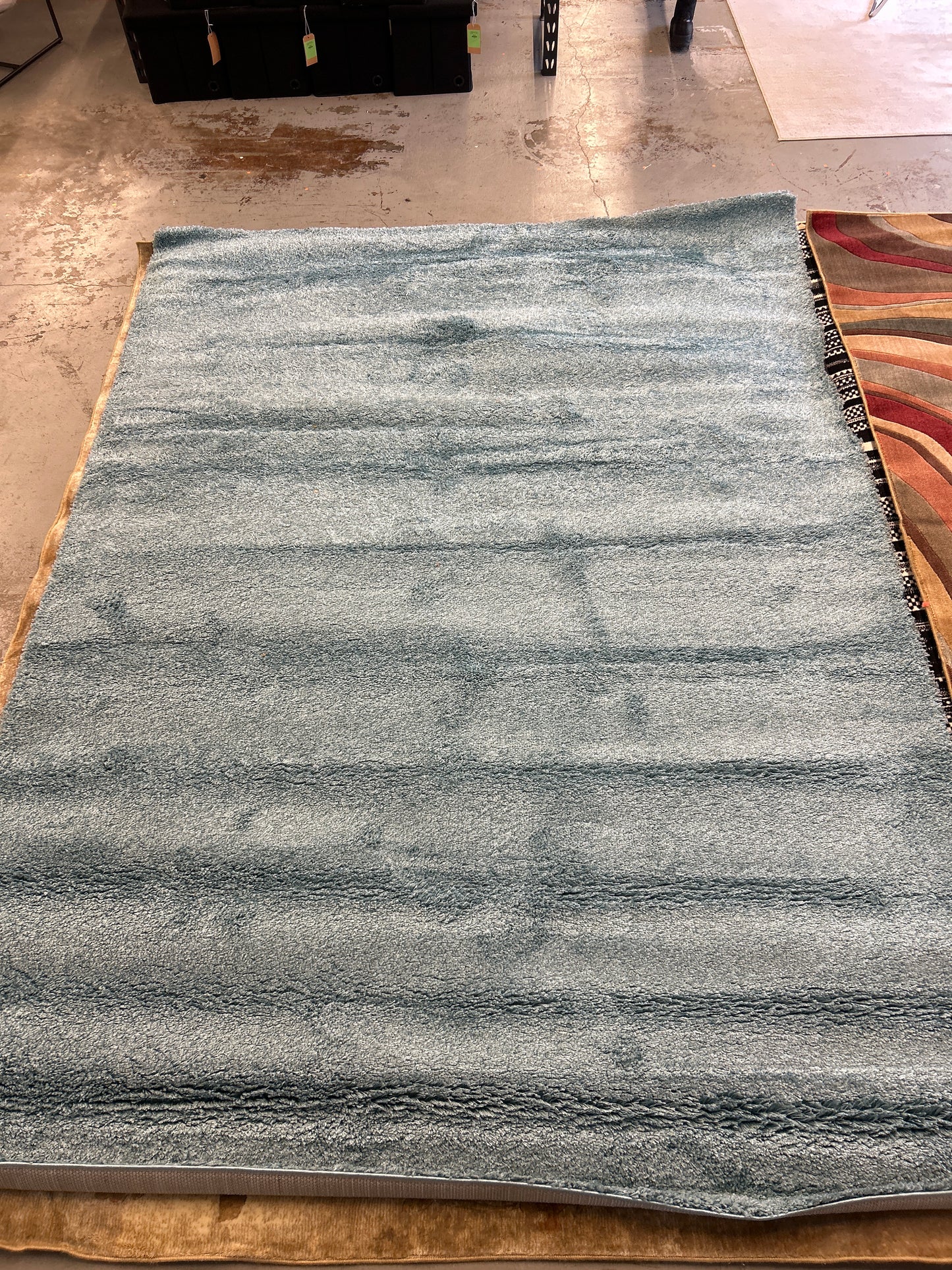 9 x 12 Area Rug Light Blue Shag | ID 14173