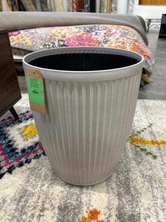 Weathered Ribbed Composite Indoor Outdoor Planter Pot 15inx15inx18in Off-White - Threshold designed with Studio McGee - Threshold designed w/Studio McGee | Retail Price: $40