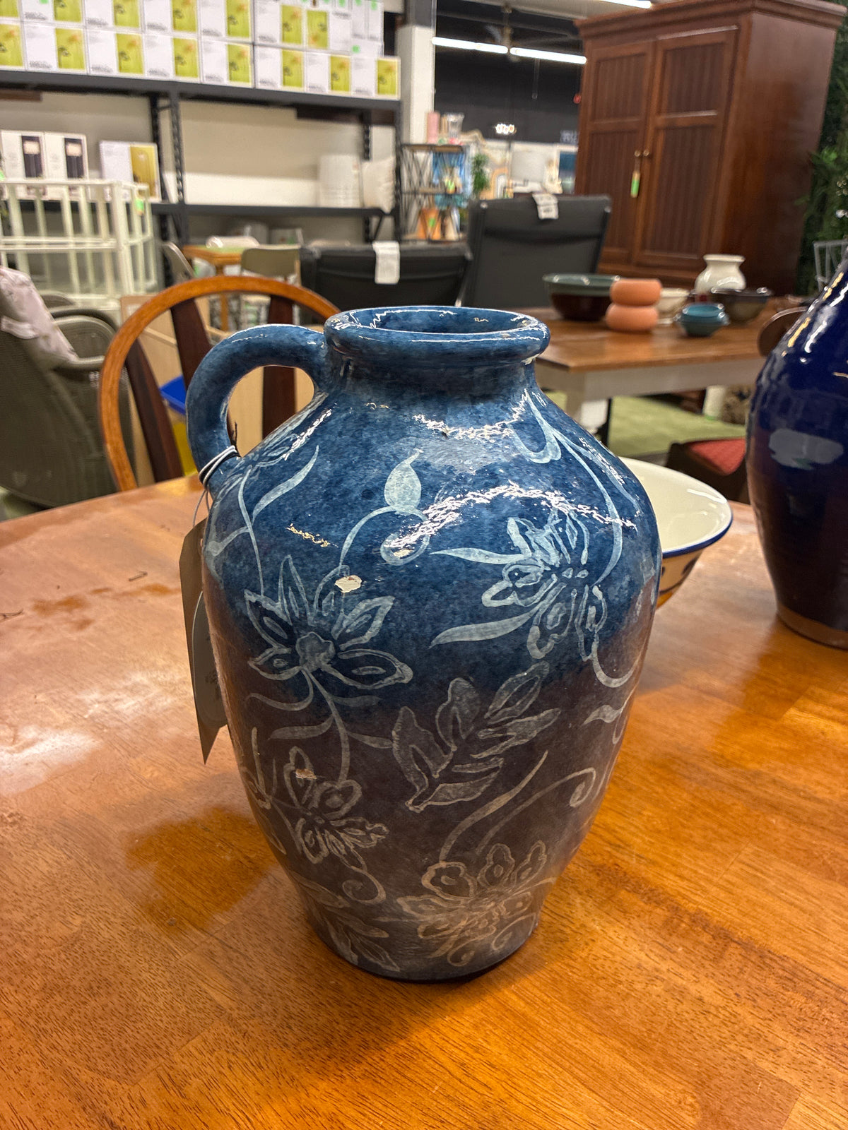 11.5in Painted Short Neck Decorative Vase Terracotta – Threshold | Retail: $35