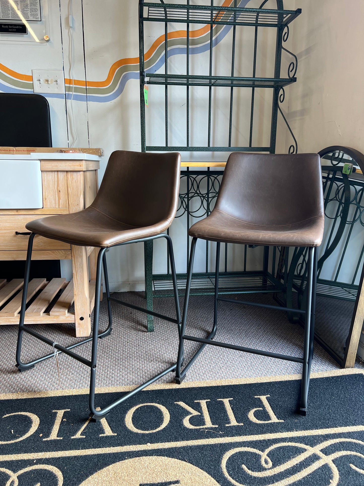 Walker Edison Counter Stool Set of 2