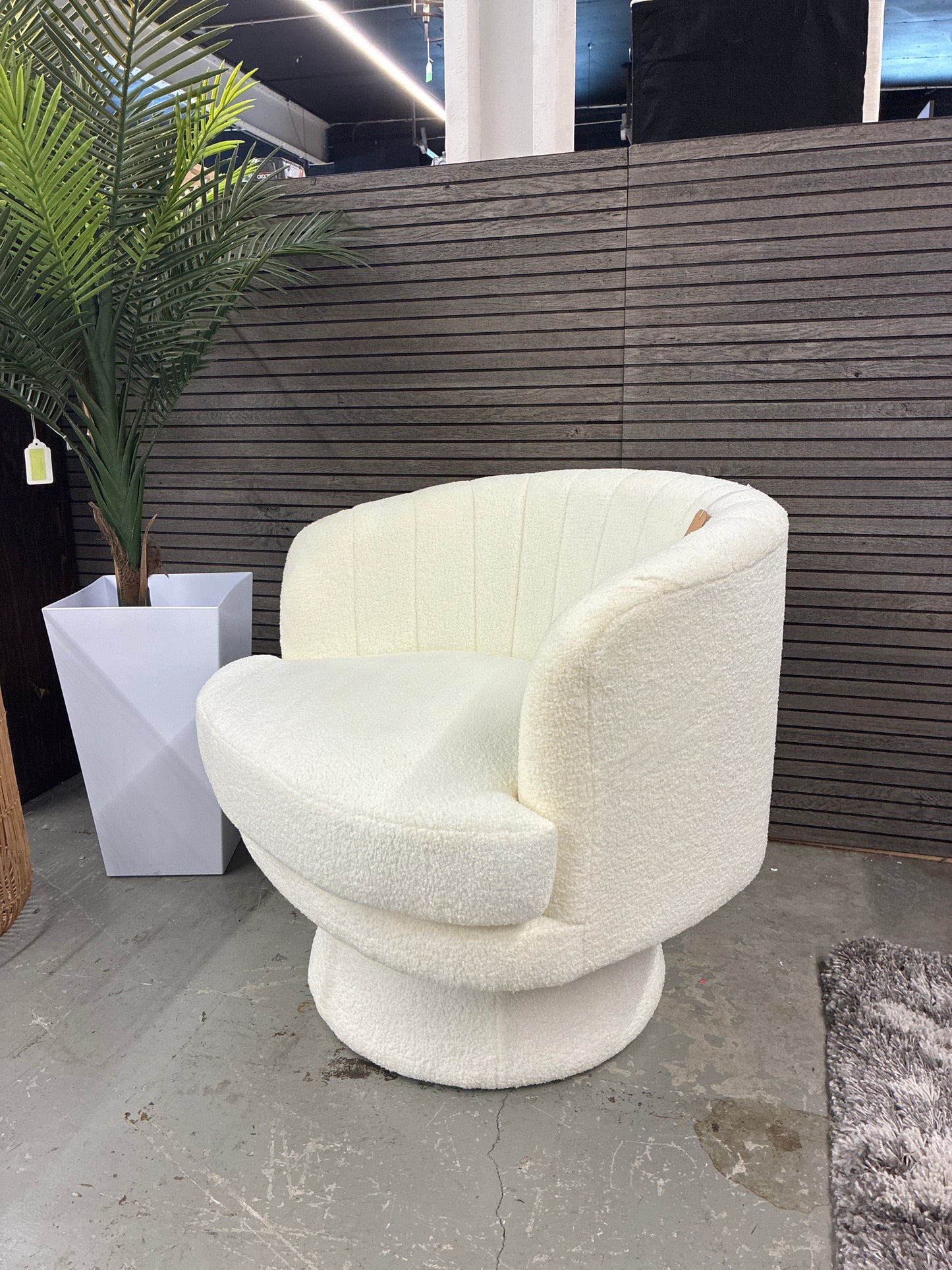 Upholstered Swivel Accent Chair Barrel Chair