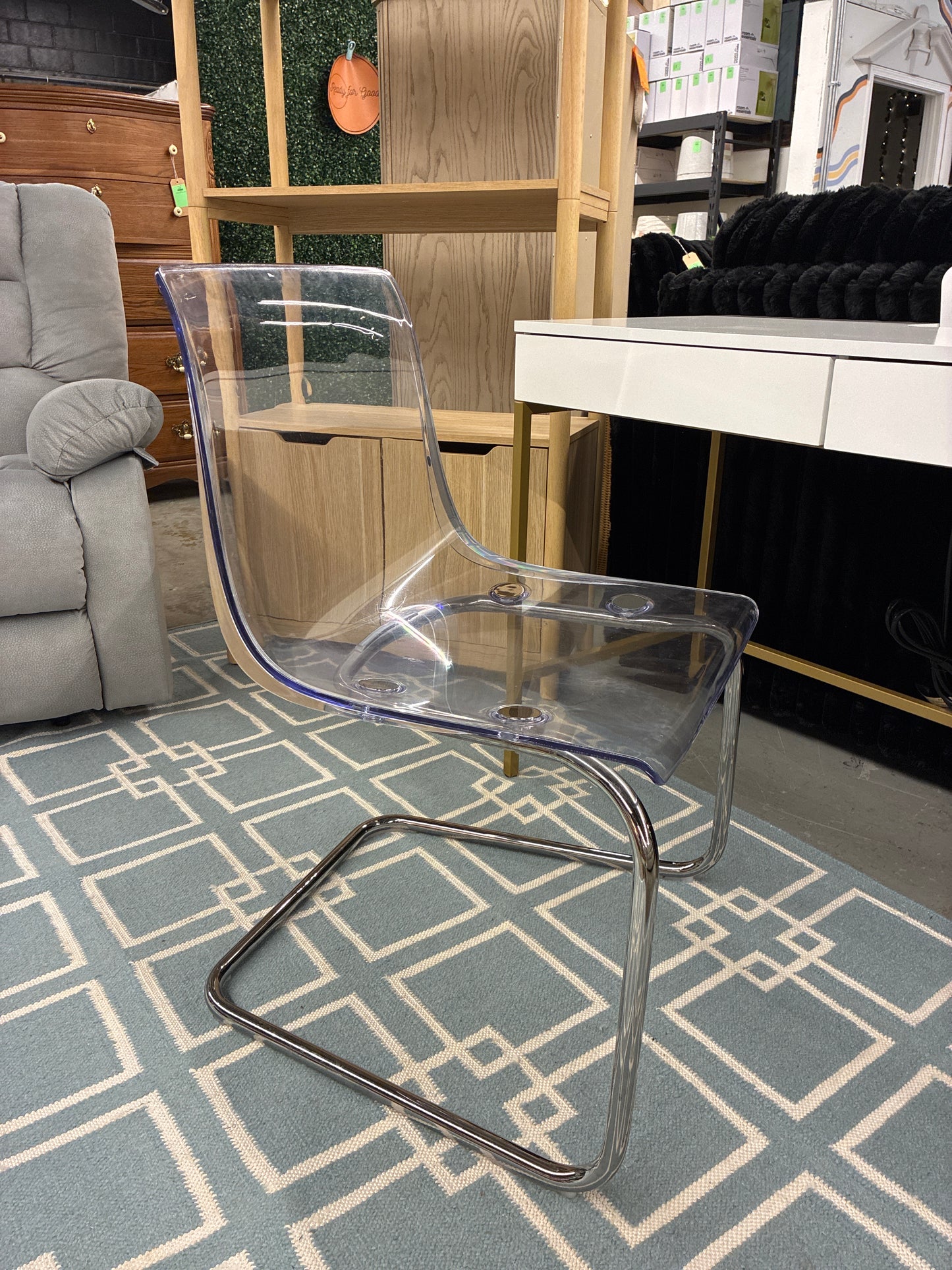 Clear Acrylic Chair *donated - used condition