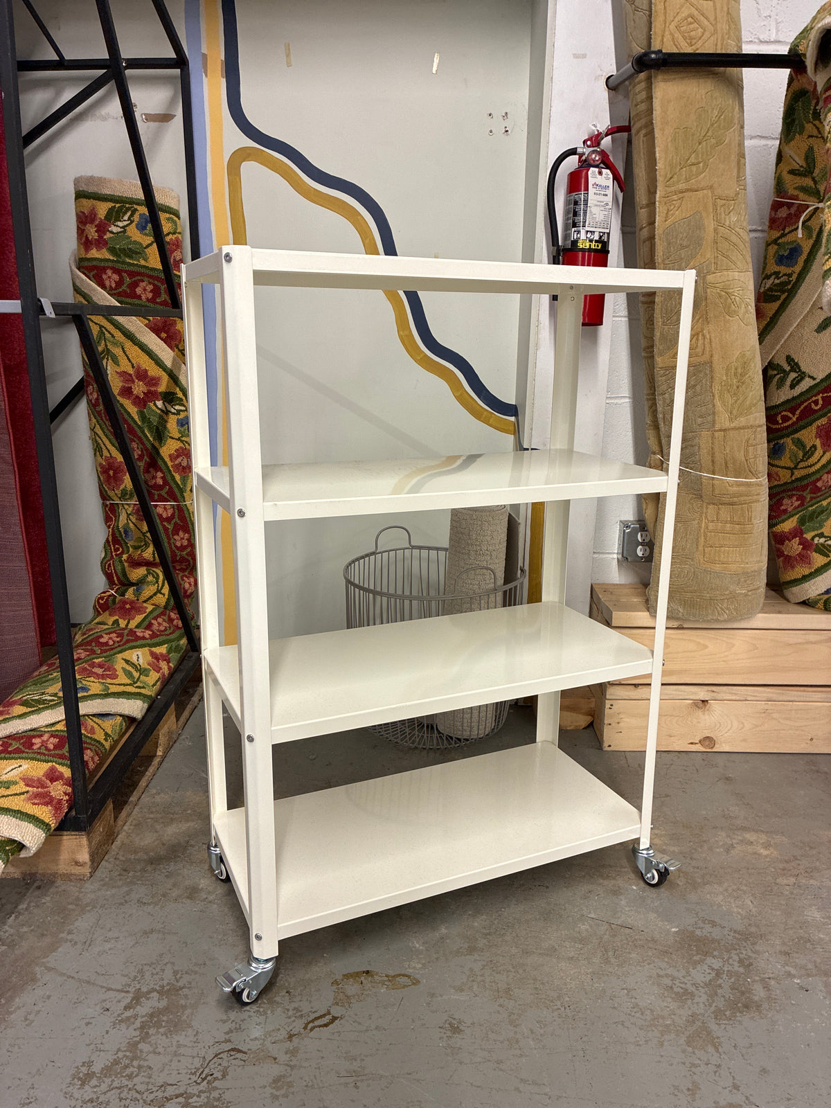 44in 3 Shelf Metal Bookcase