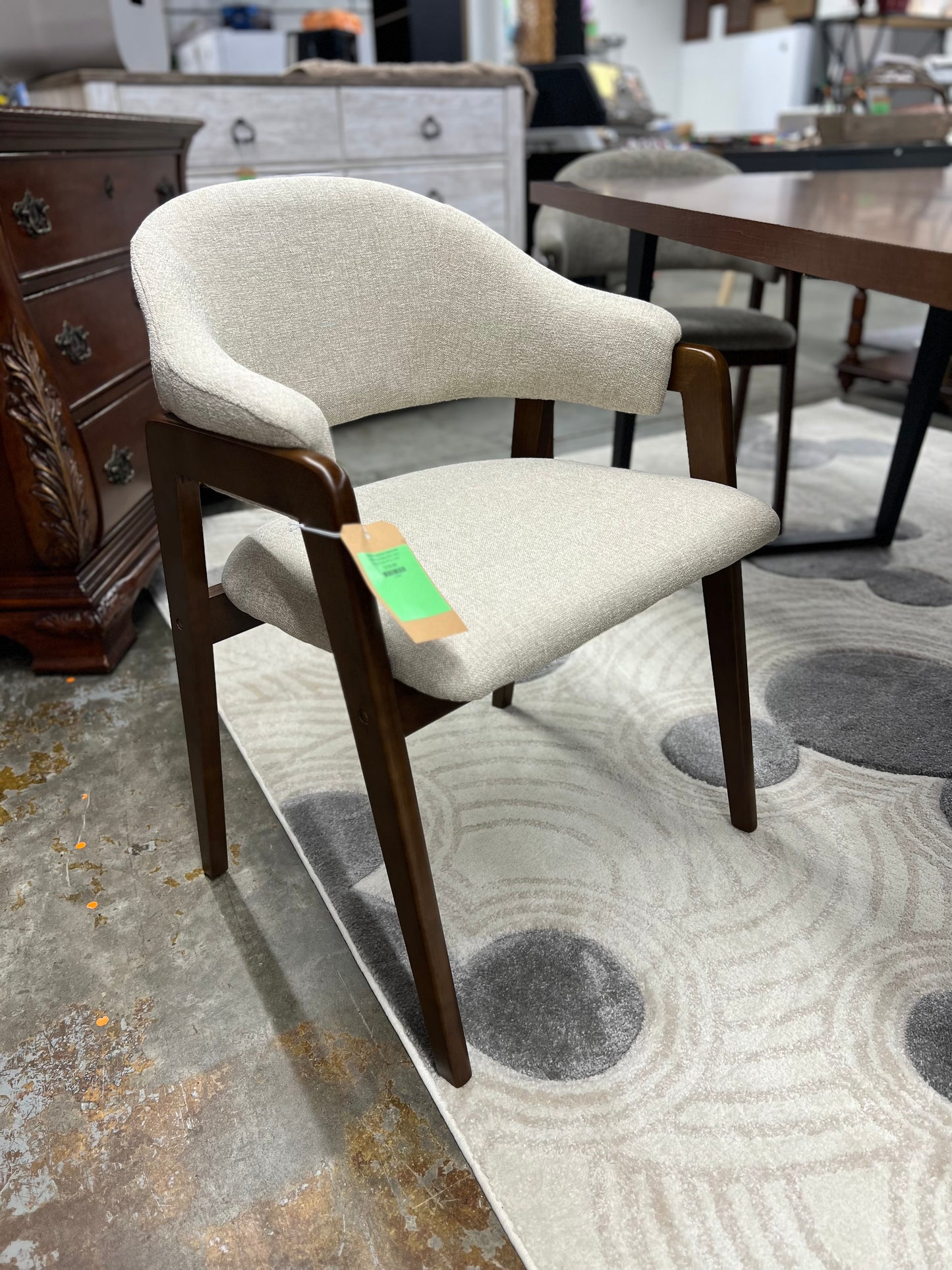 Ingleside Open Back Upholstered Wood Frame Dining Chair Linen - Threshold | Retail Price: $150