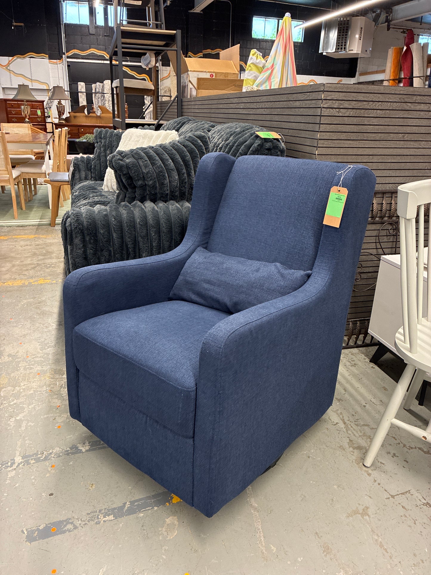 Blue Swivel Accent Chair *donated