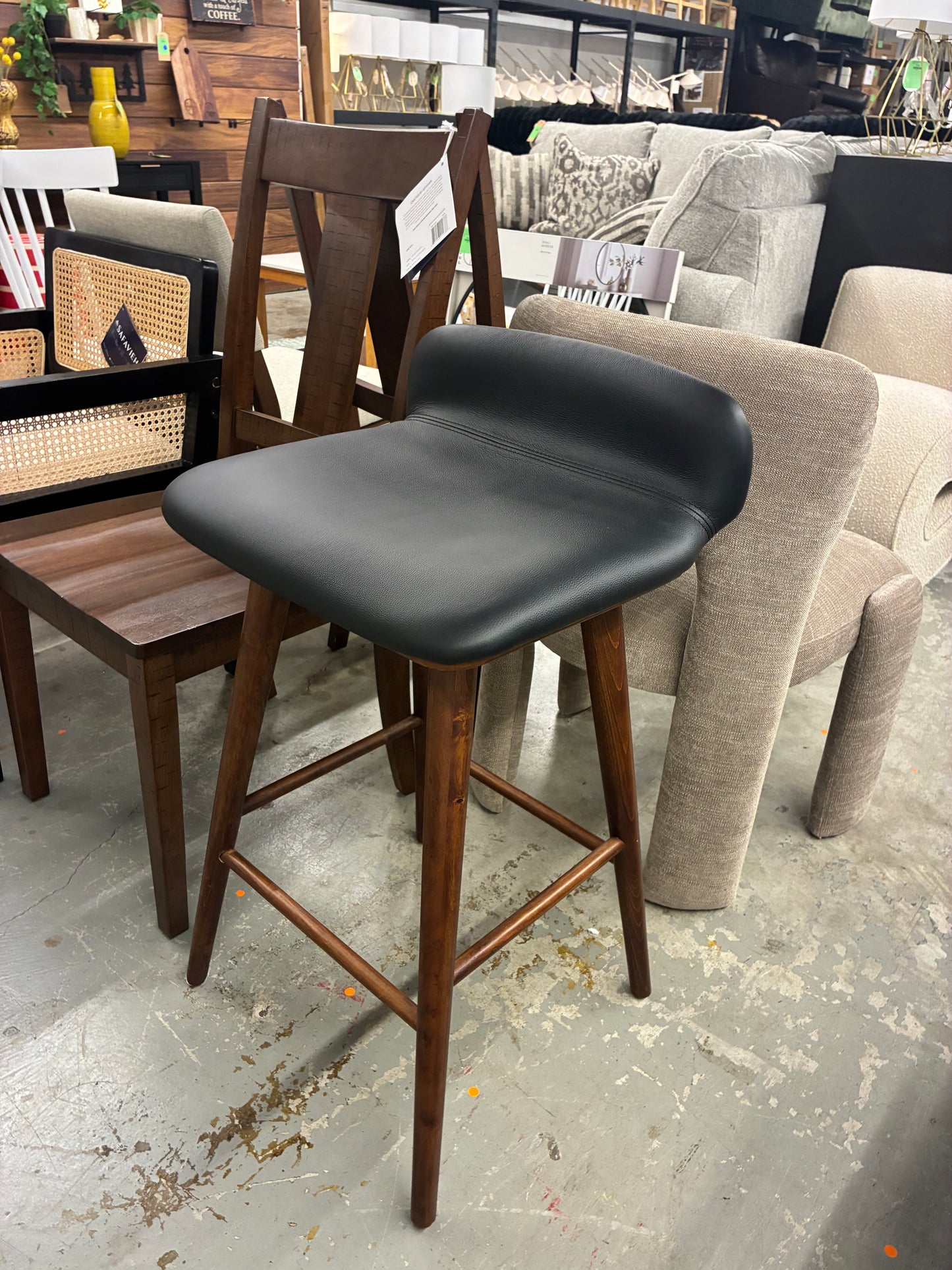 Tazmyn Leather Counter Stool | Retail Price: $250