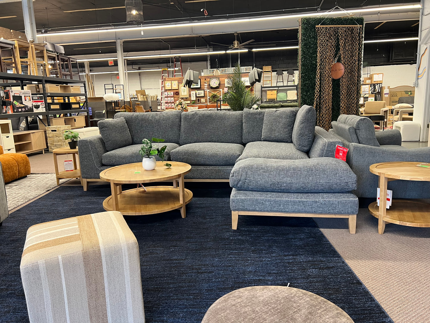 Persia Sectional Sofa Grey