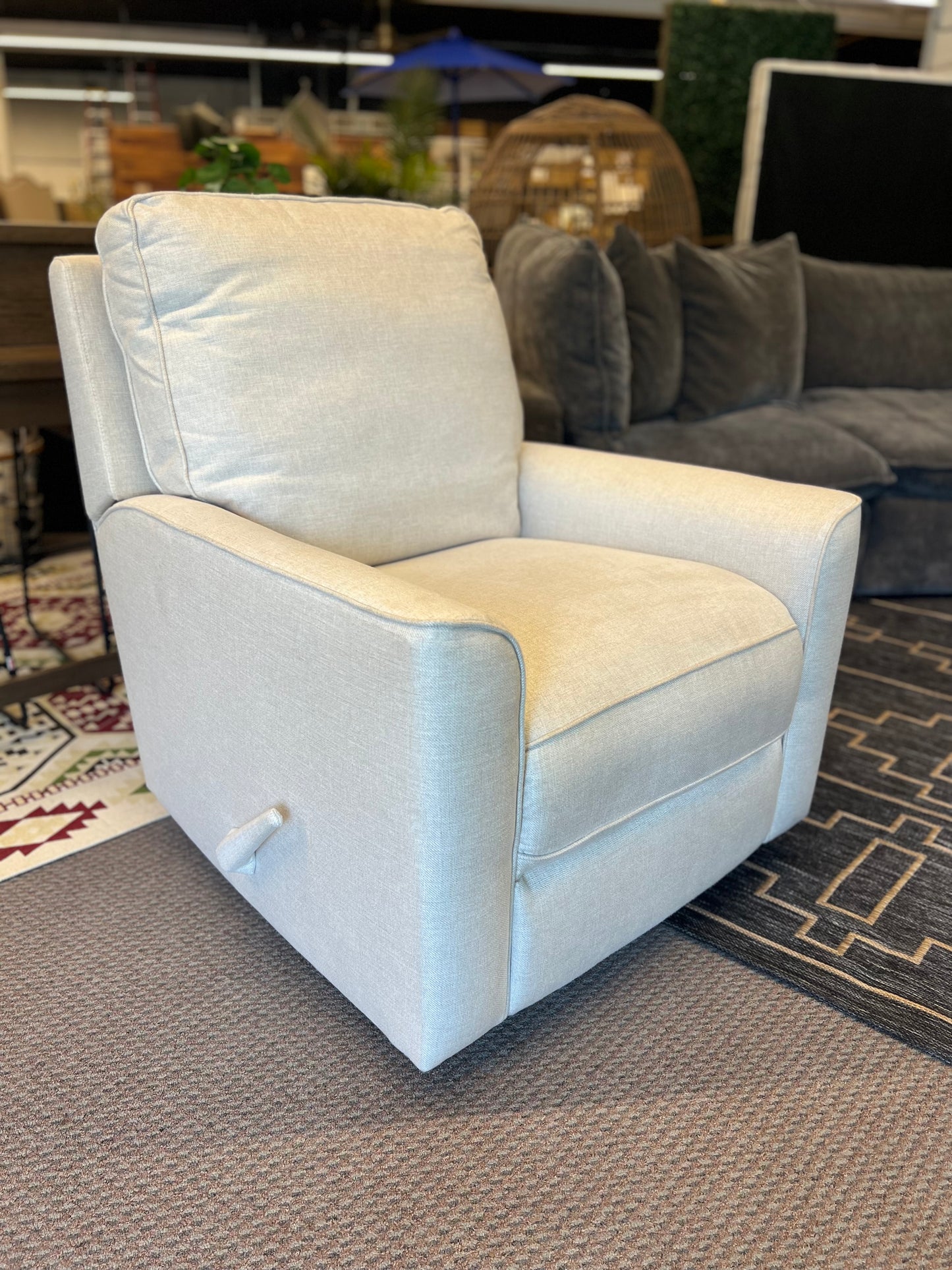 True Innovations Paxley Fabric Swivel Glider Recliner