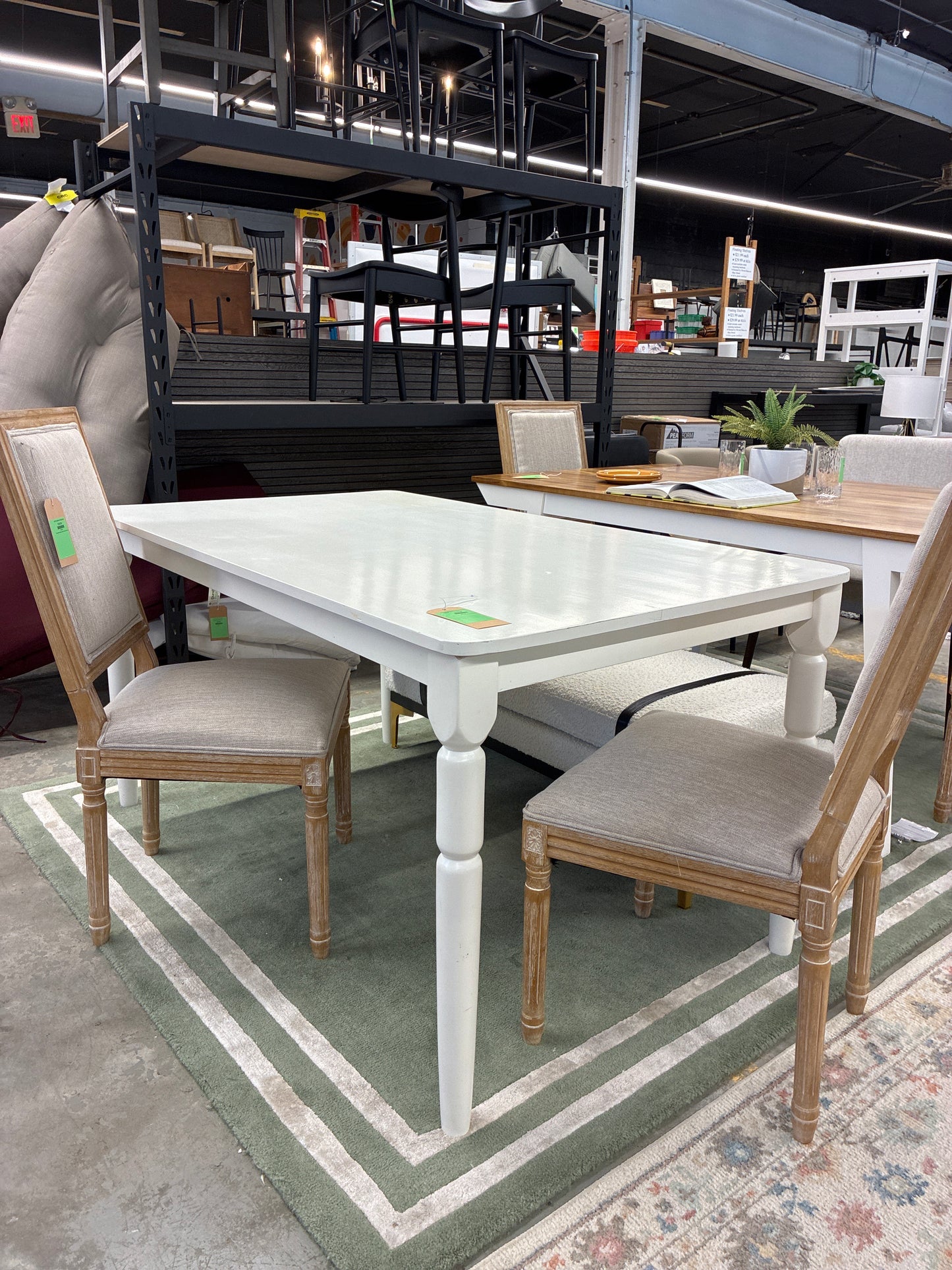 Blanca Rectangular Dining Table in White *donated