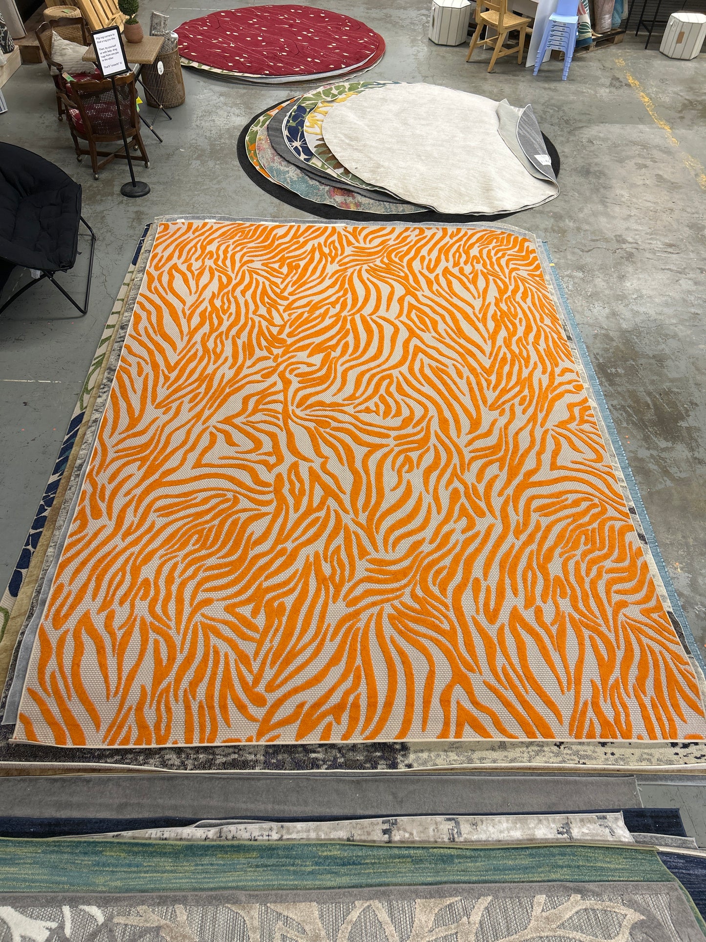 9’6” x 13’ mandarin area rug (indoor/outdoor)