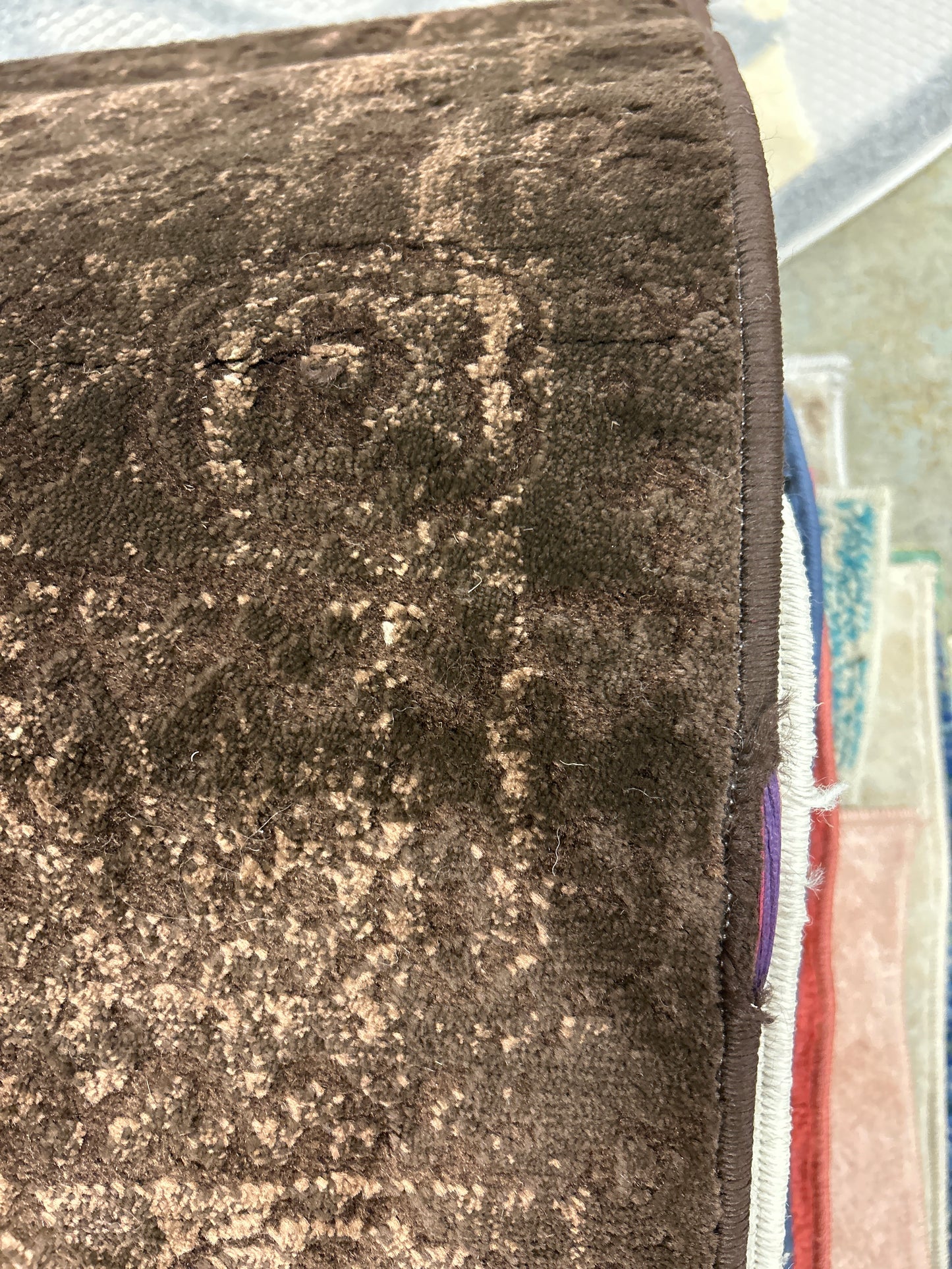 9 x 12 “latte” area rug