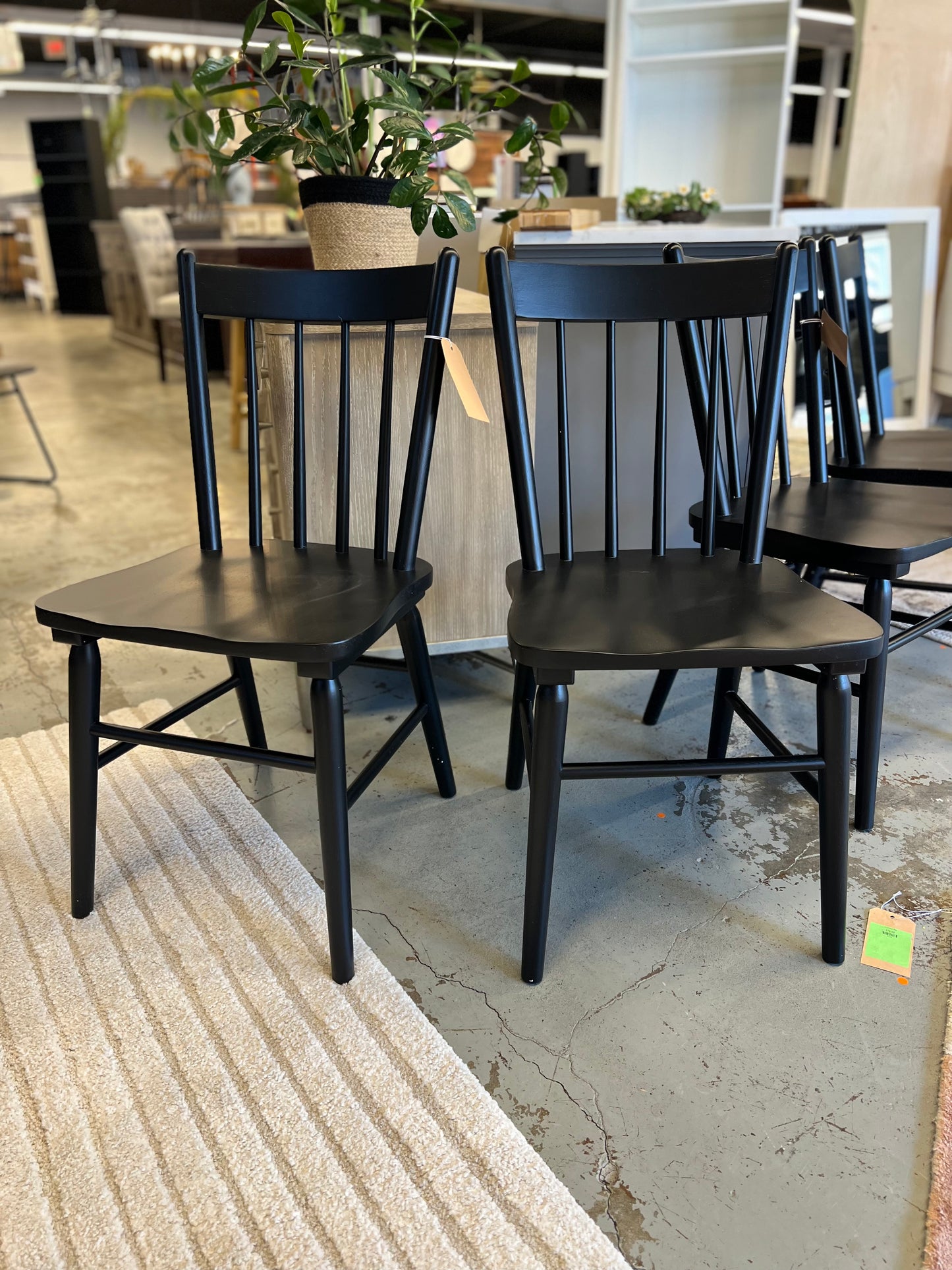 Set of 2 Hassell Wood Dining Chair Black - Threshold - - Retail Price: $180