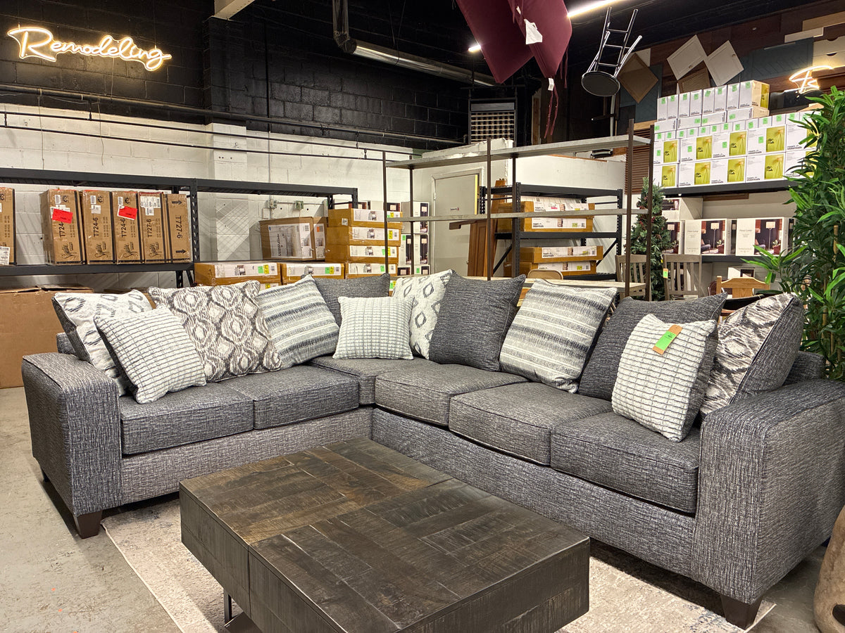 Stonewash Charcoal Sectional