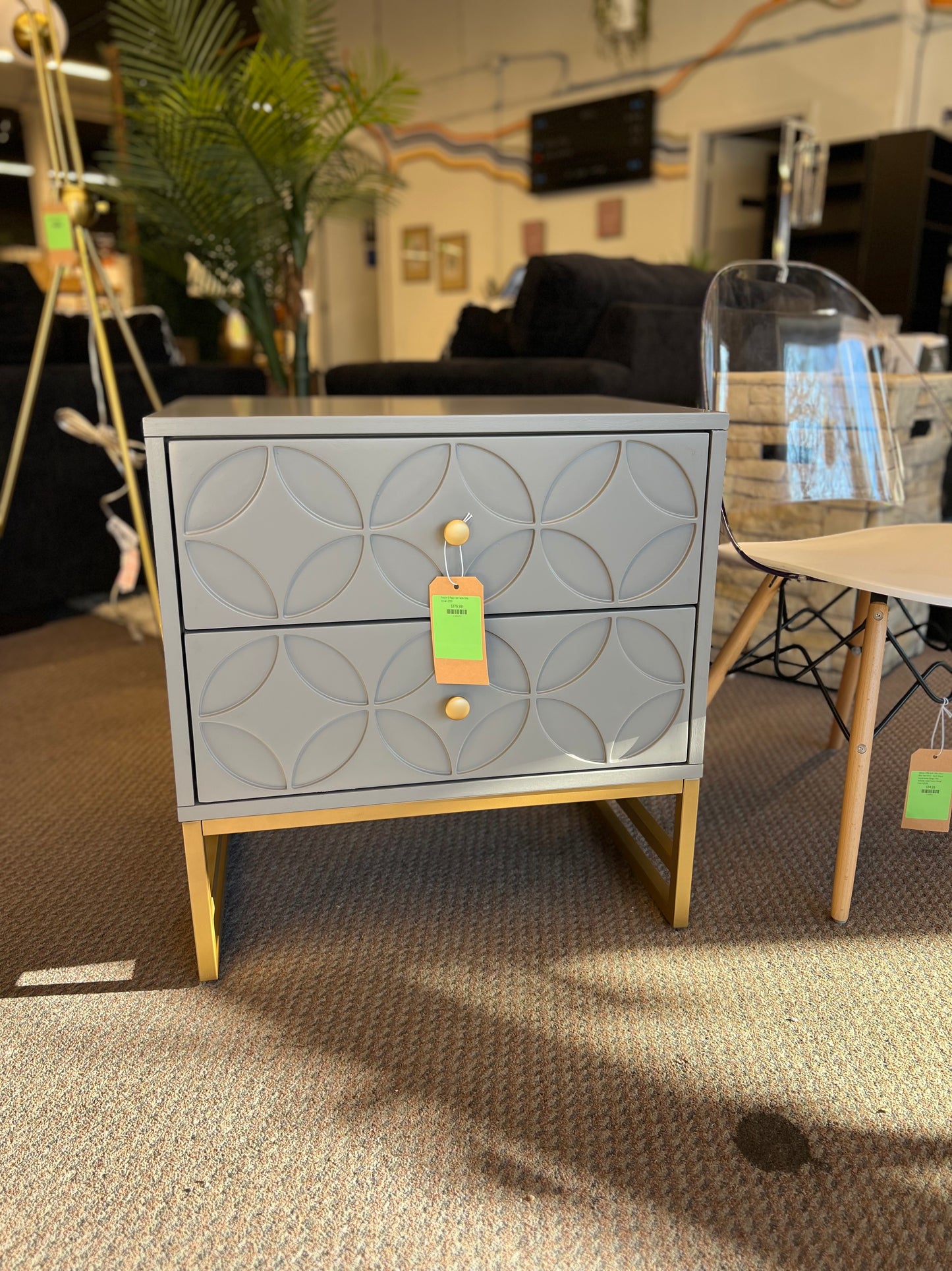 Inspire Q Riggs End Table Gray Retail: $299