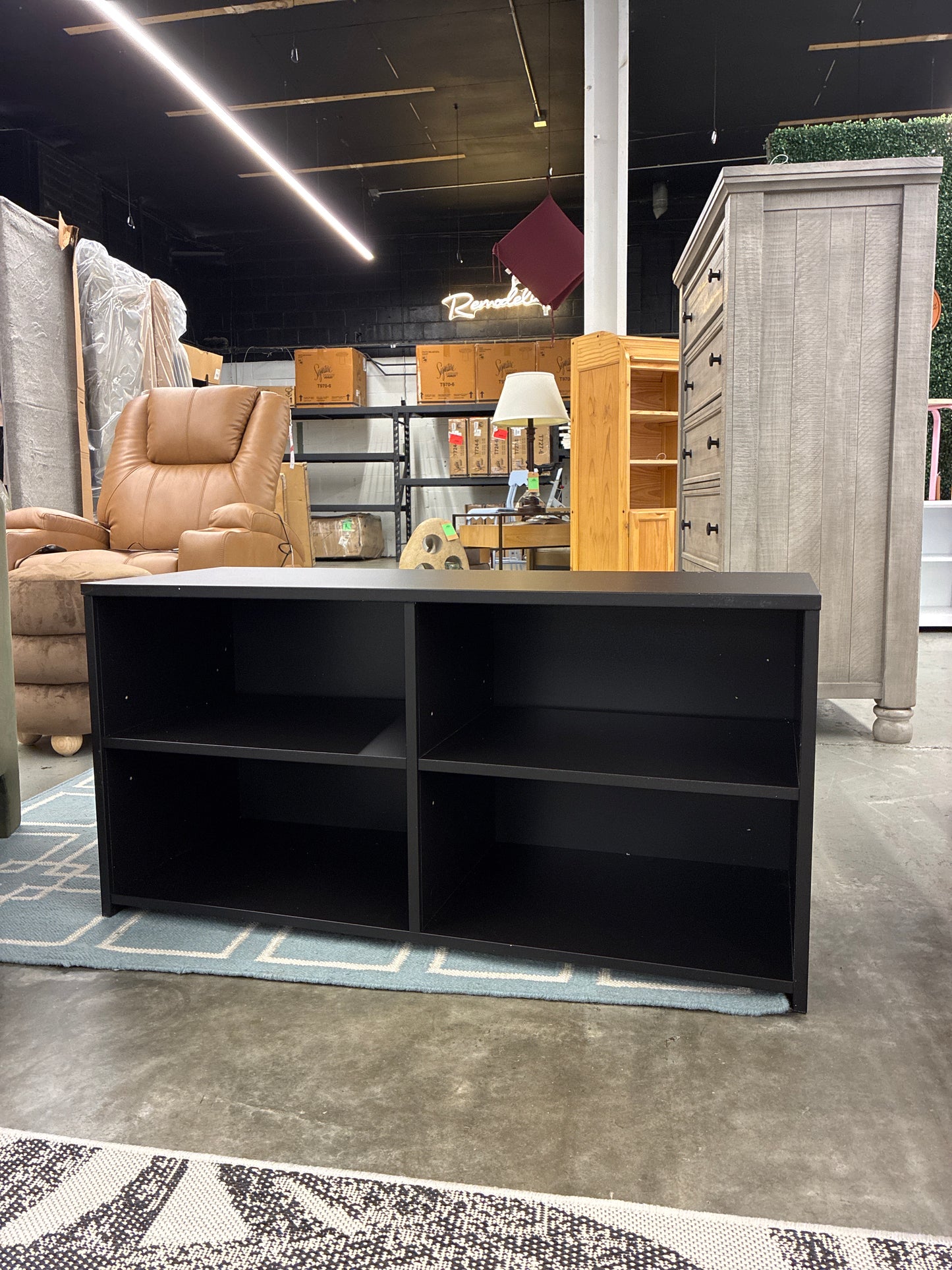 Dorm Storage TV Stand by Room Essentials in Black