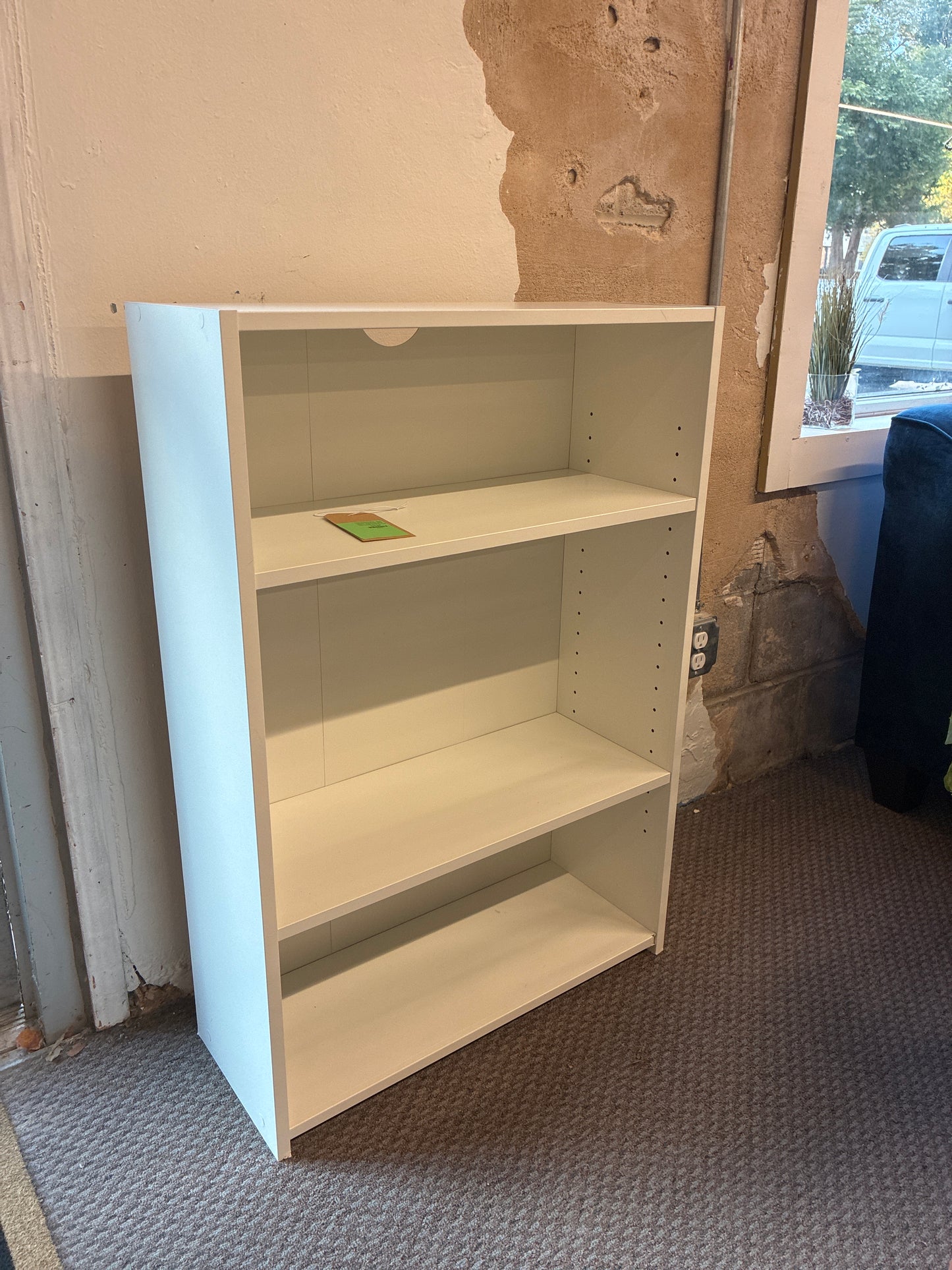 3 Shelf Bookcase White - Room Essentials: Modern Style, Open Shelving, Wood Composite, No Tools Included | Retail Pice: $28