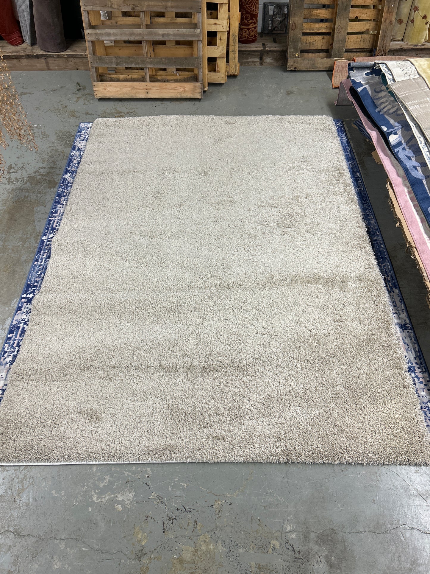 7 x 10 shag beige area rug