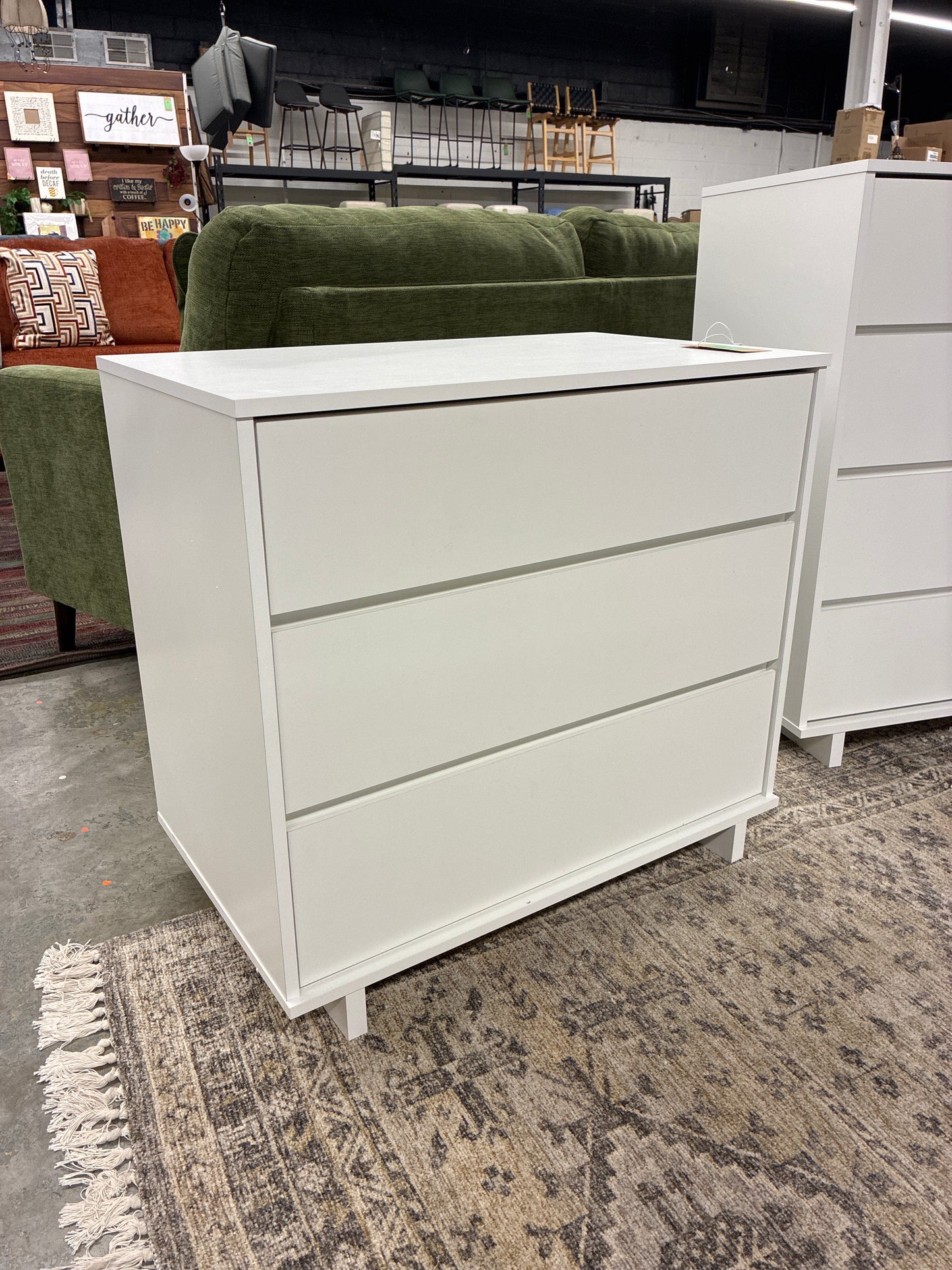Modern 32in Wide 3 Drawer Dresser White - Room Essentials | Retail Price: $125