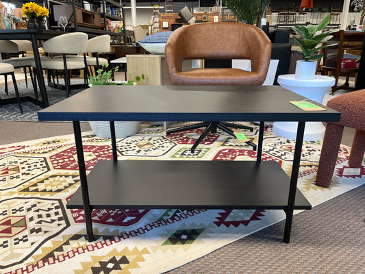 Wood and Metal Dorm Coffee Table Black - Room Essentials | Retail Price: $42