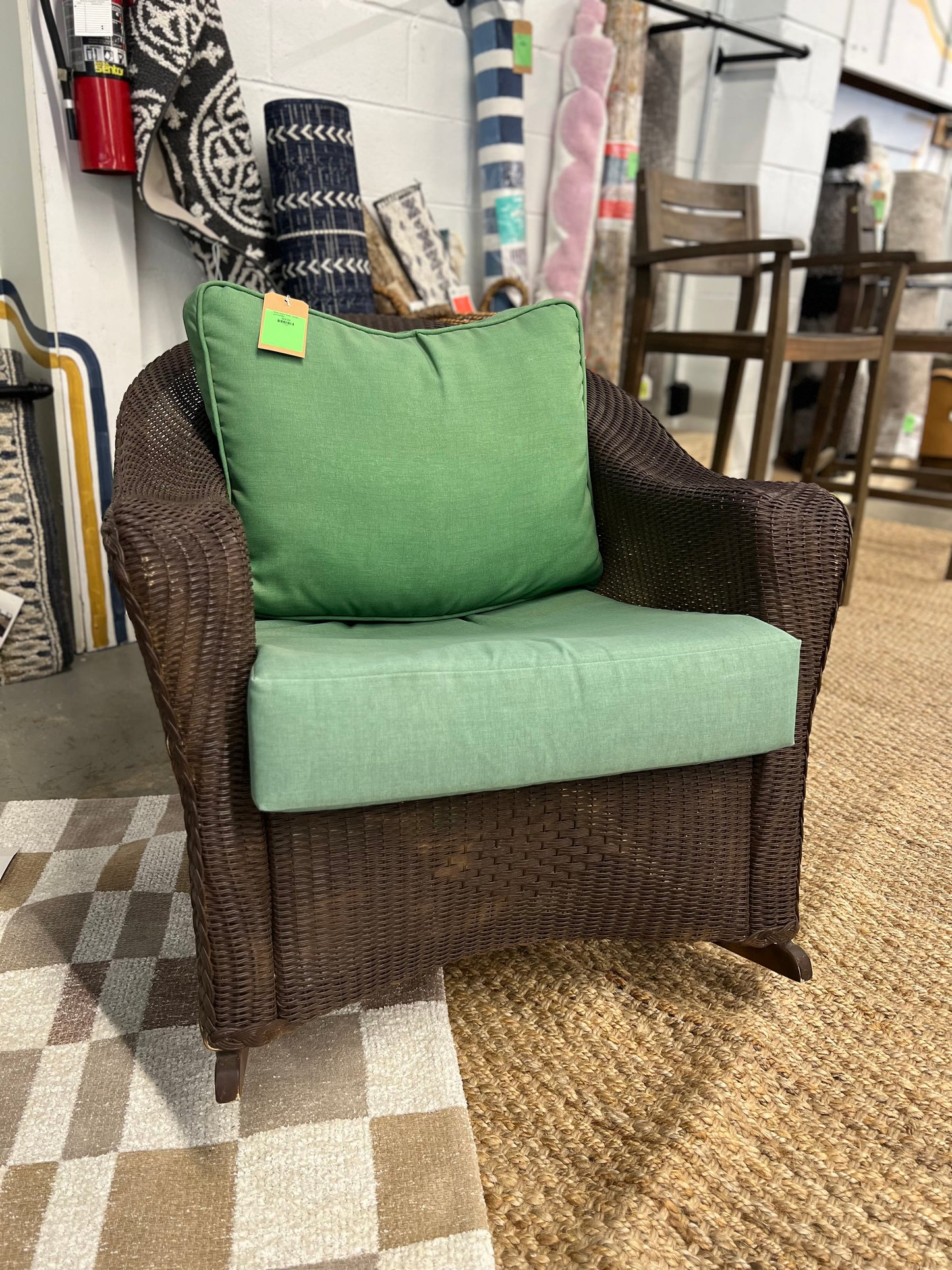 Wicker Outdoor Rocker *donated, used condition