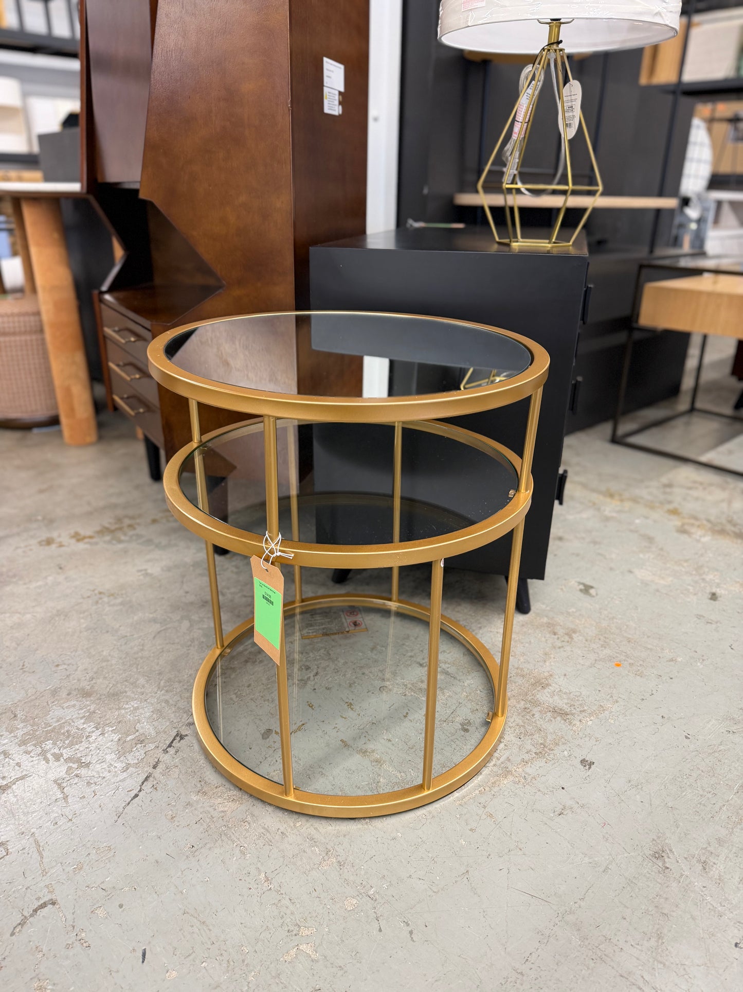 Two Tier Round End Table Retail: $150+