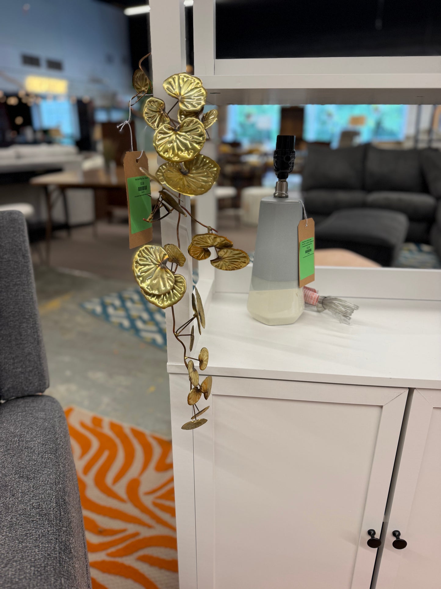 Metal Gold Plant Decor *donated