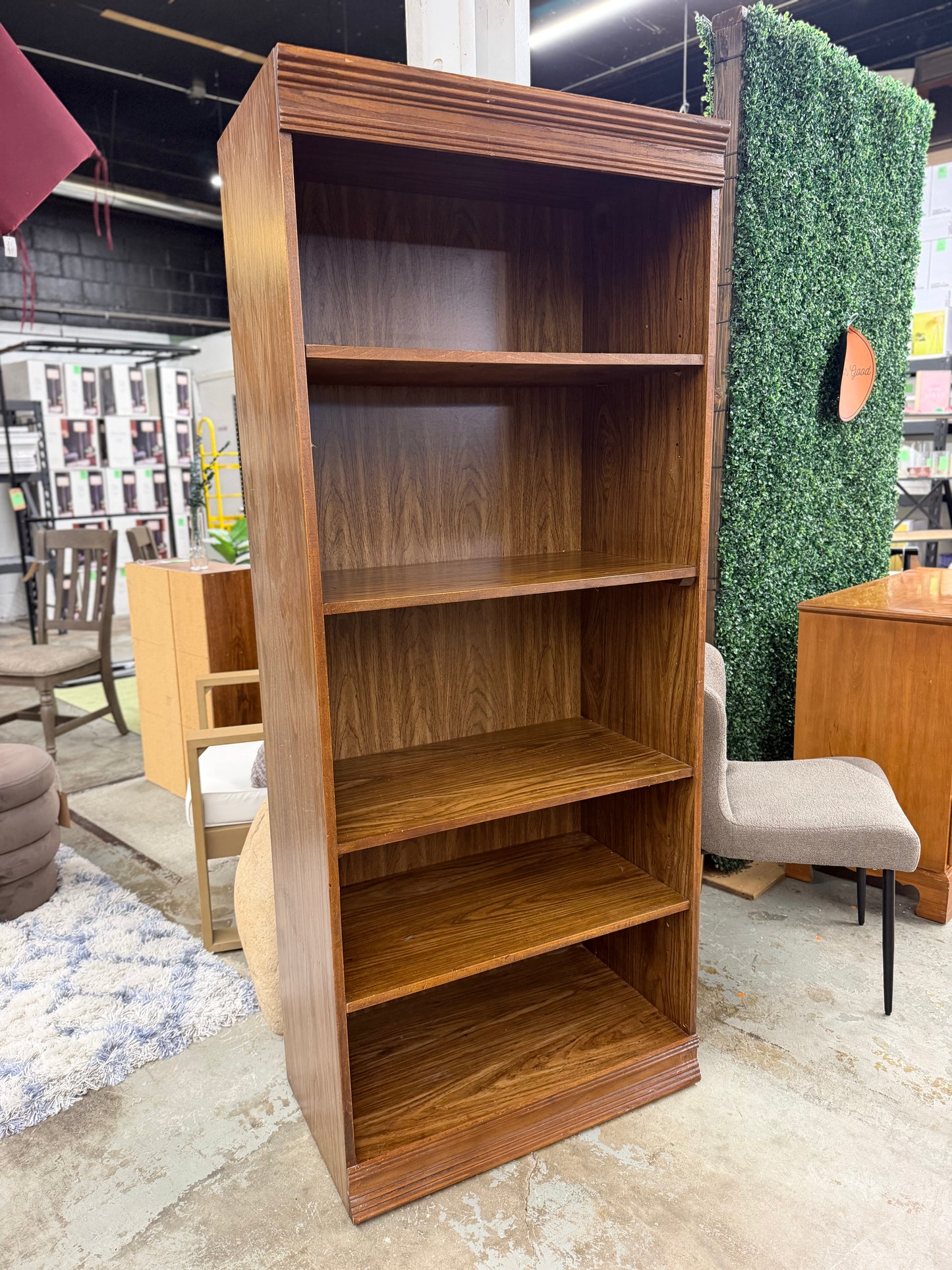 Wood 5 Tier Bookcase Shelf *donated