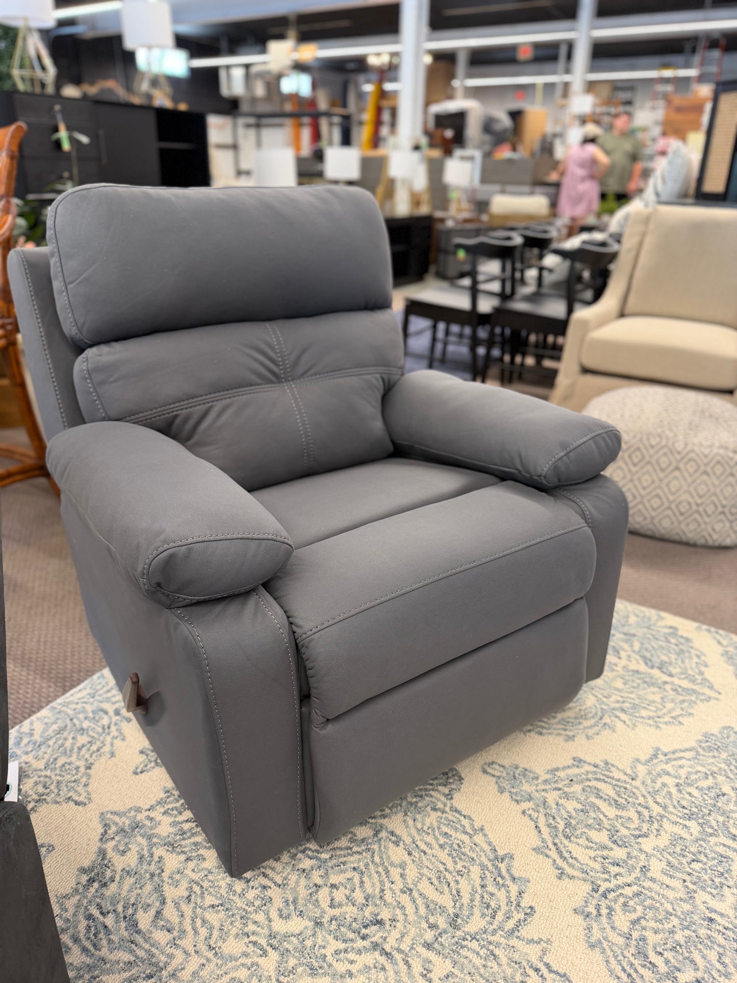 Manual Gray Recliner