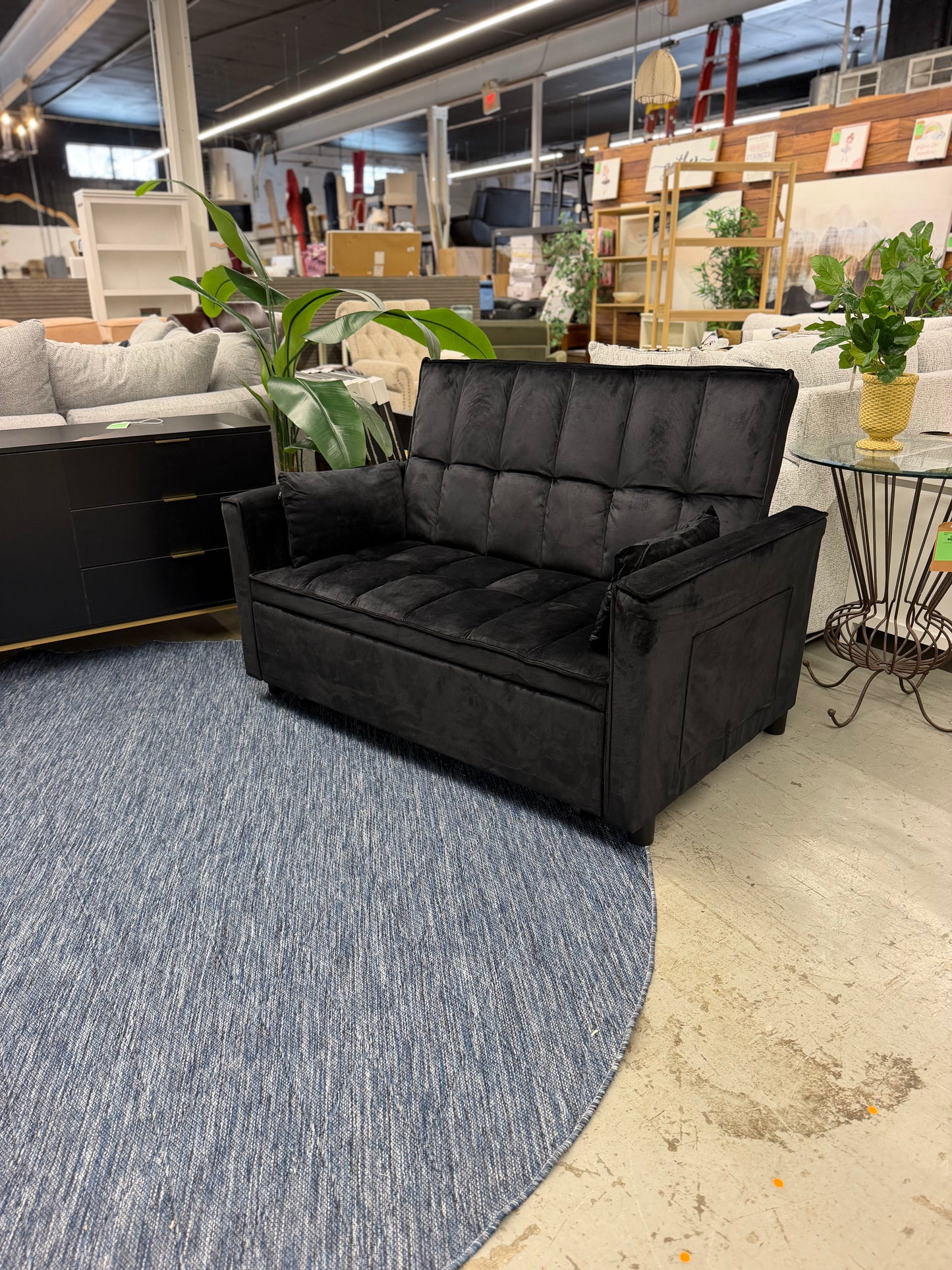 3 in 1 Velvet Convertible Sleeper Sofa Retail: $300+