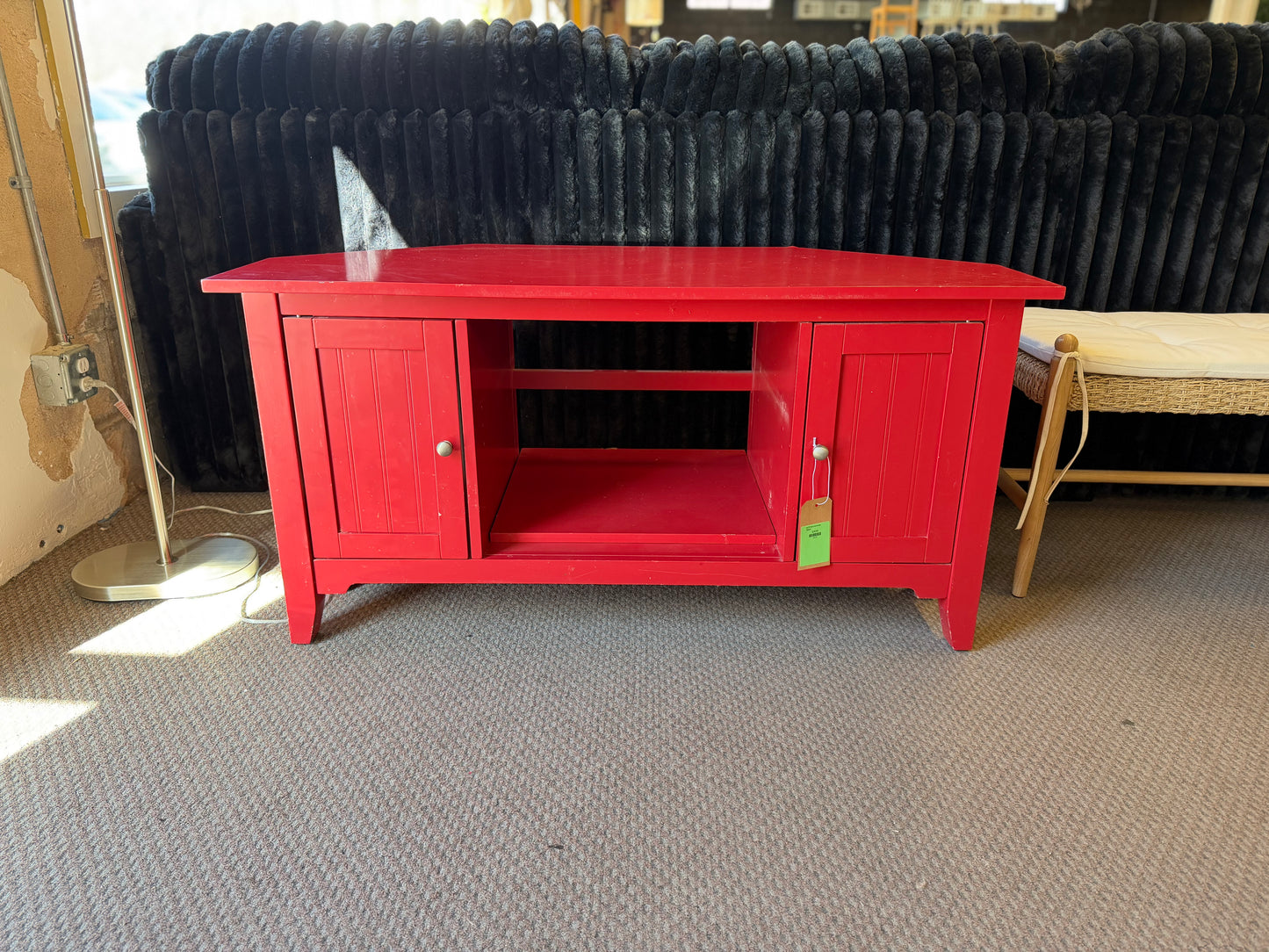 Red TV Stand Console Table *donated
