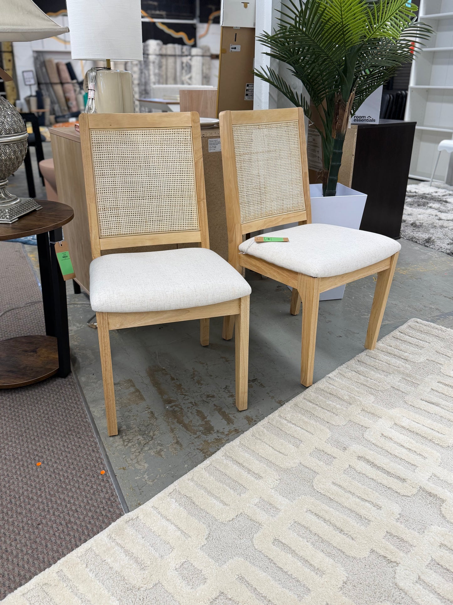 Newington Cane Accent Dining Chair set of 2 Retail: $249