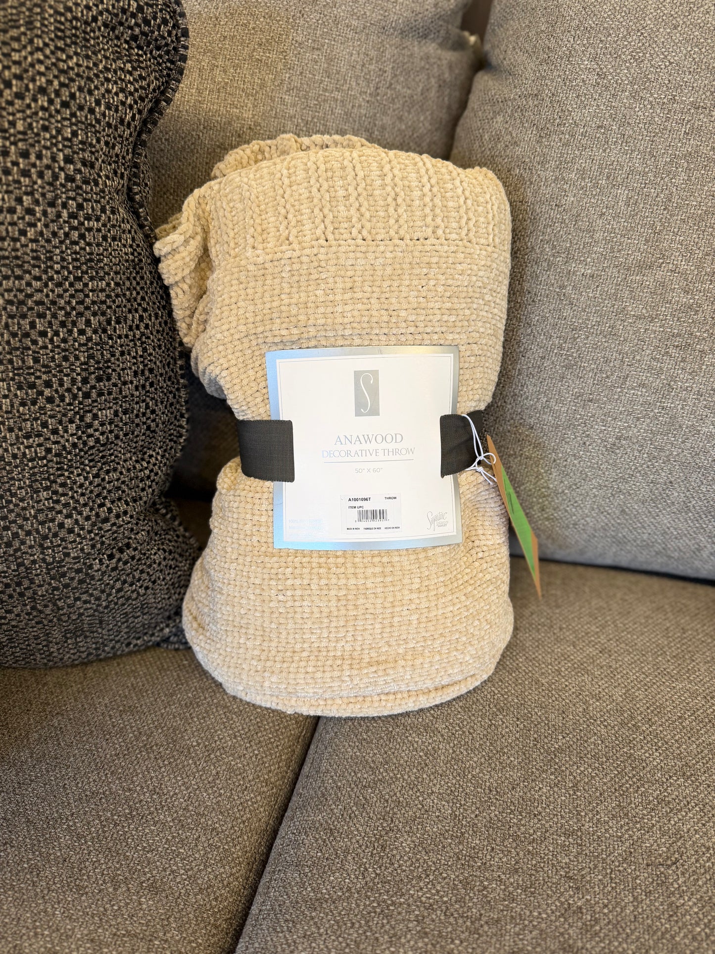Beige Ashley Throw Blanket