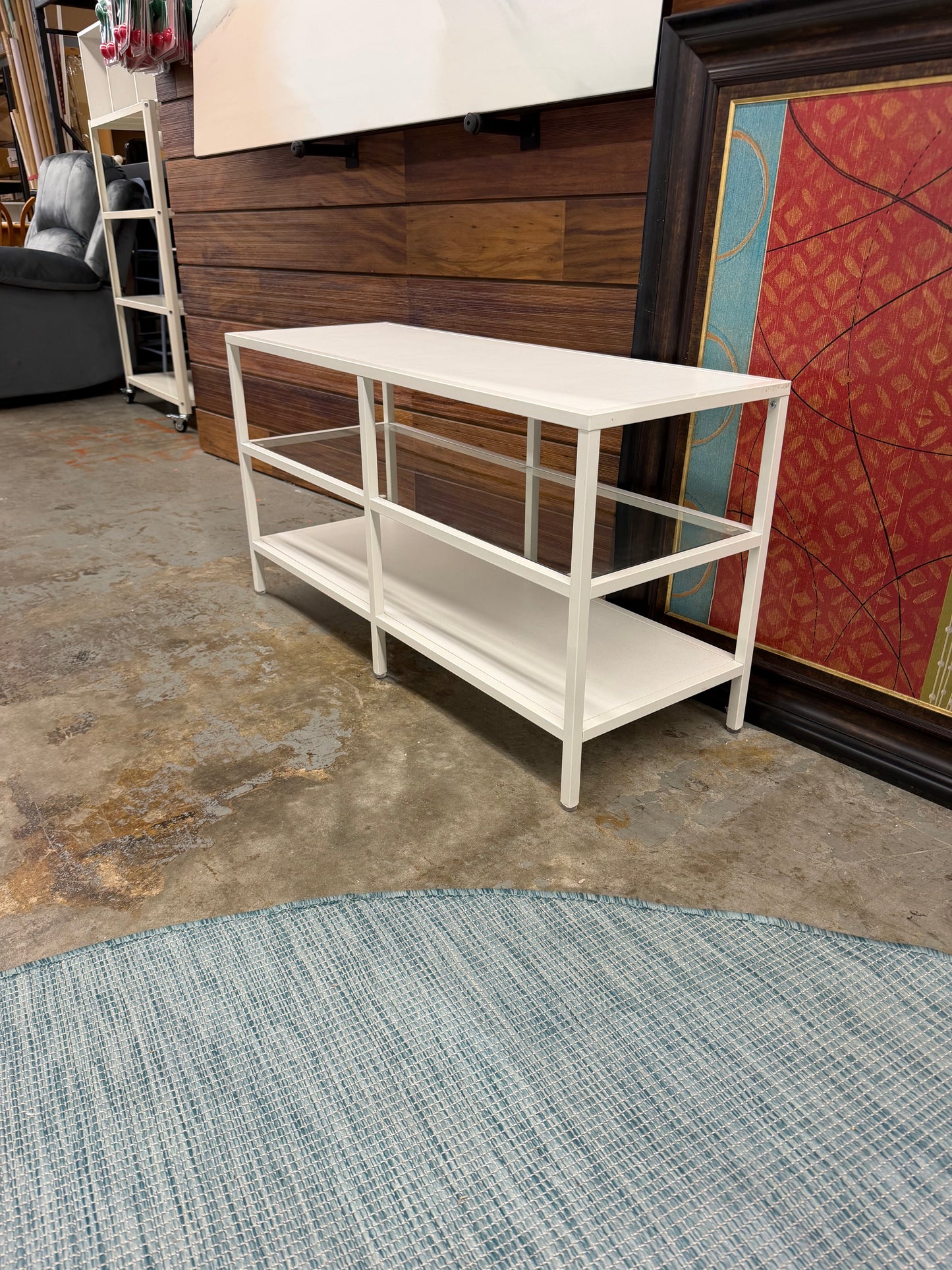 Metal Shelf with Glass Middle *donated