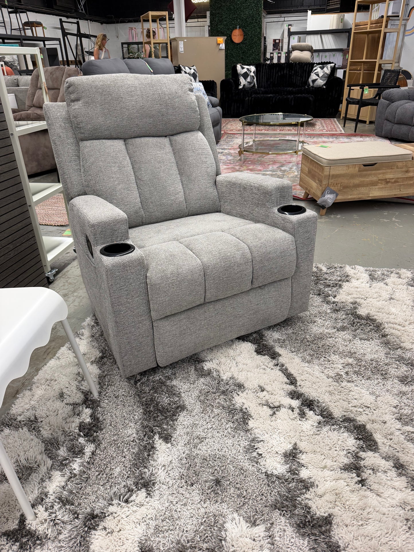Swivel Rocker Recliner with Heat and Massage