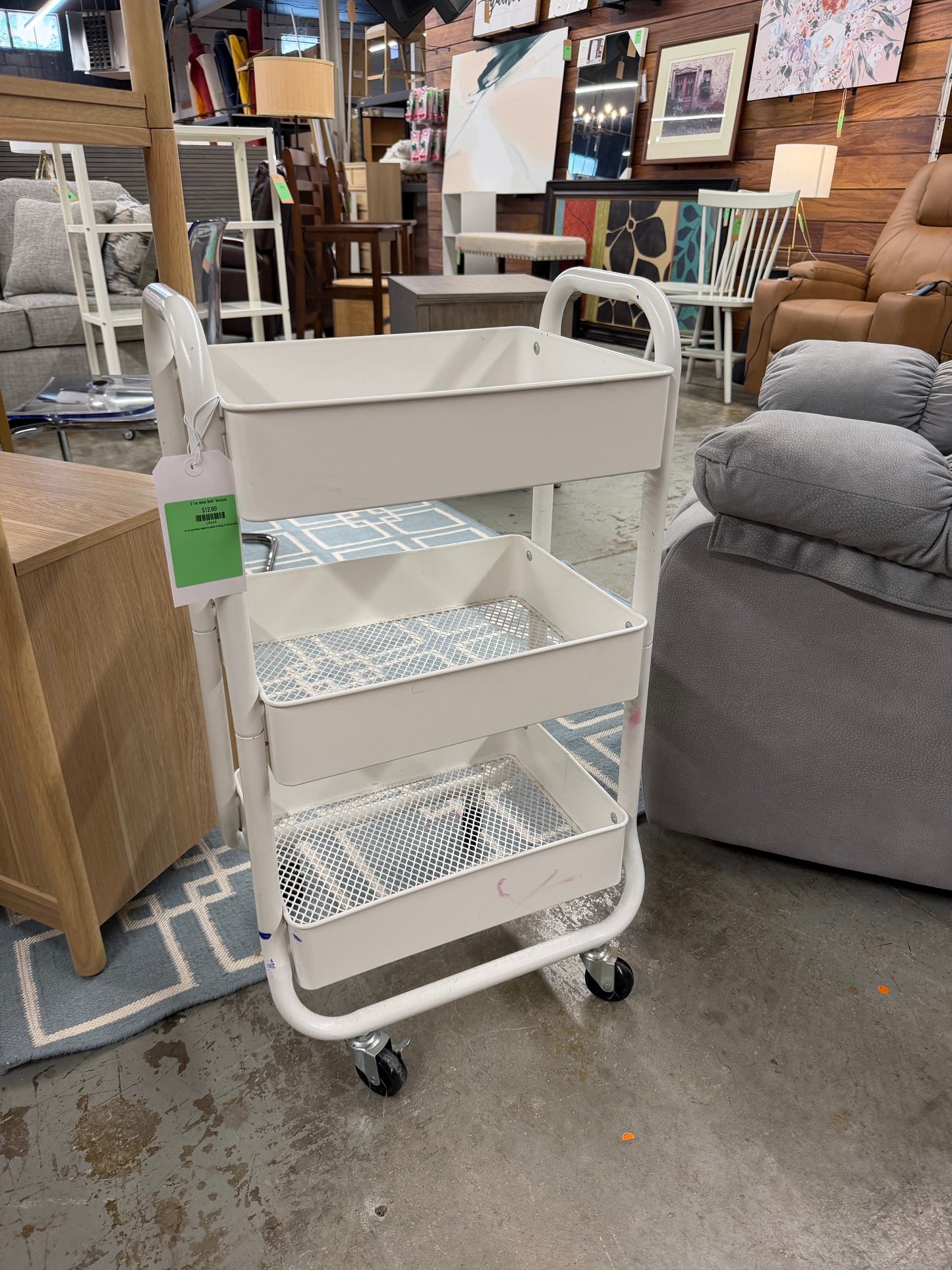 3 Tier Metal Shelf *donated