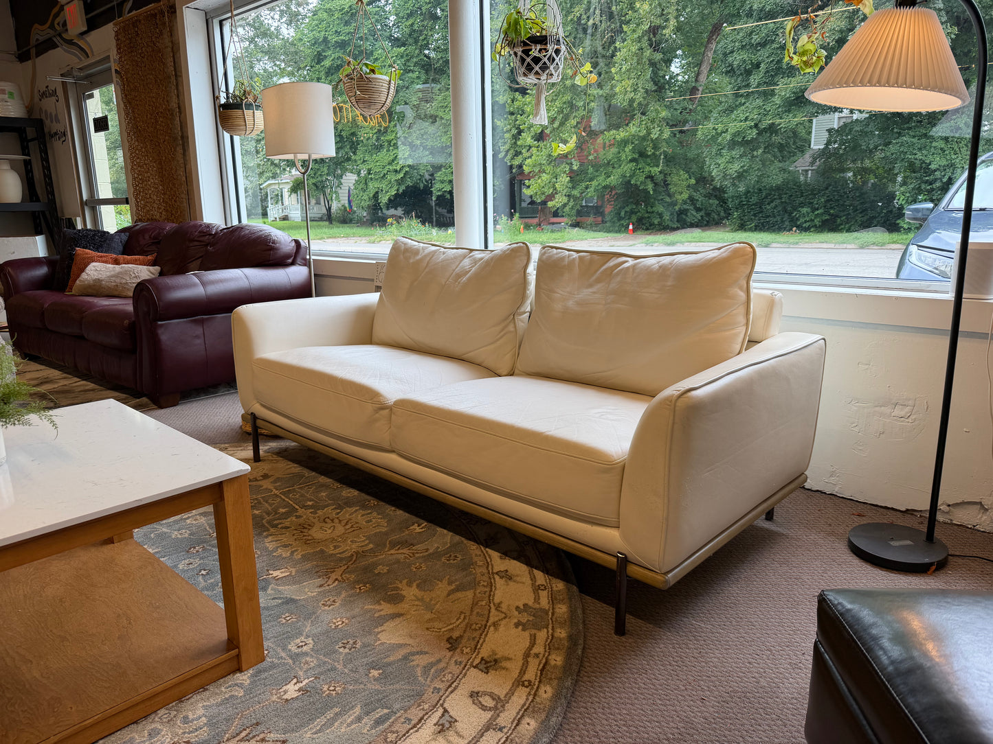 White Leather Sofa *donated