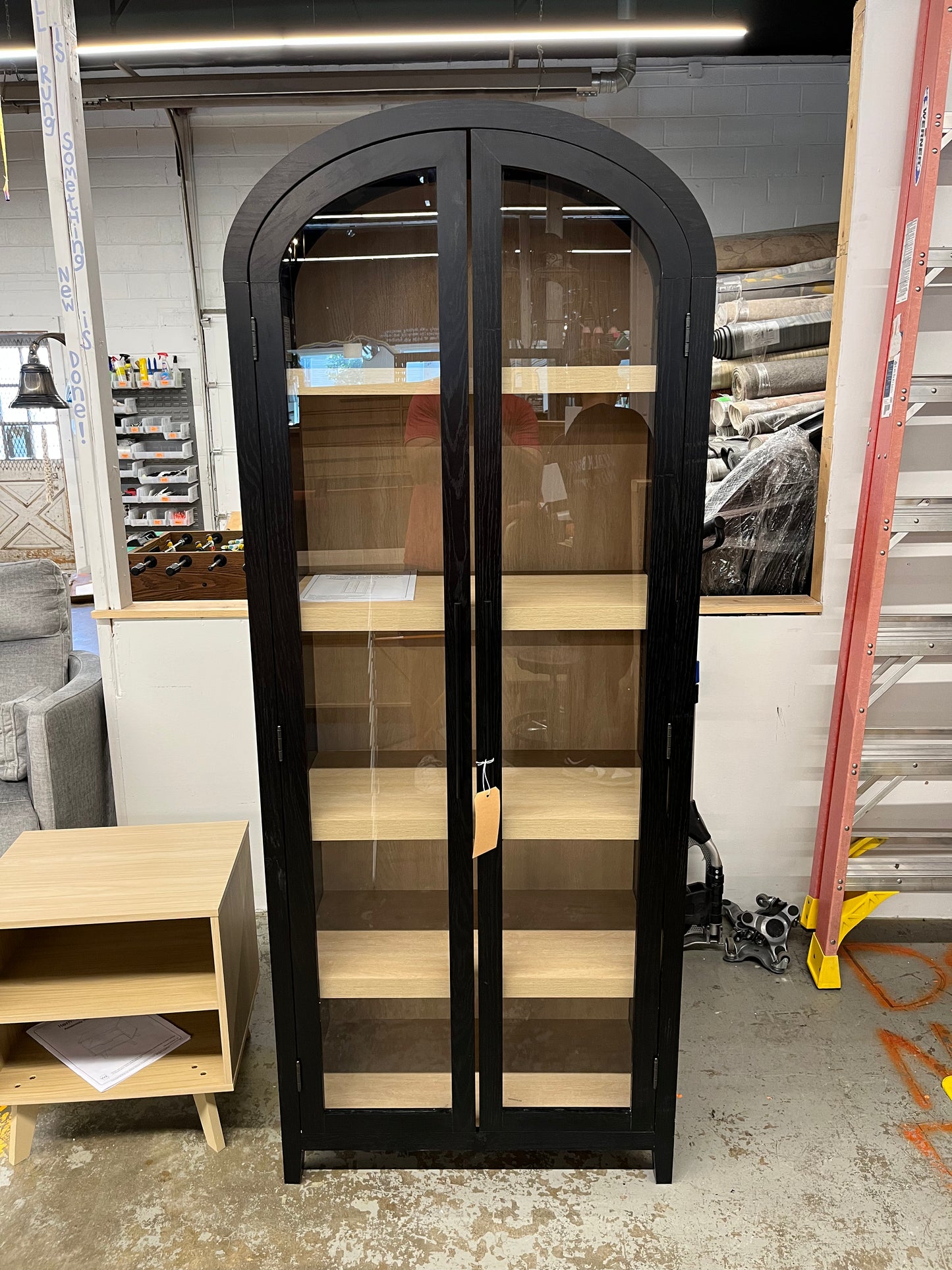 Chantelle Glass Bookcase Retail: $499