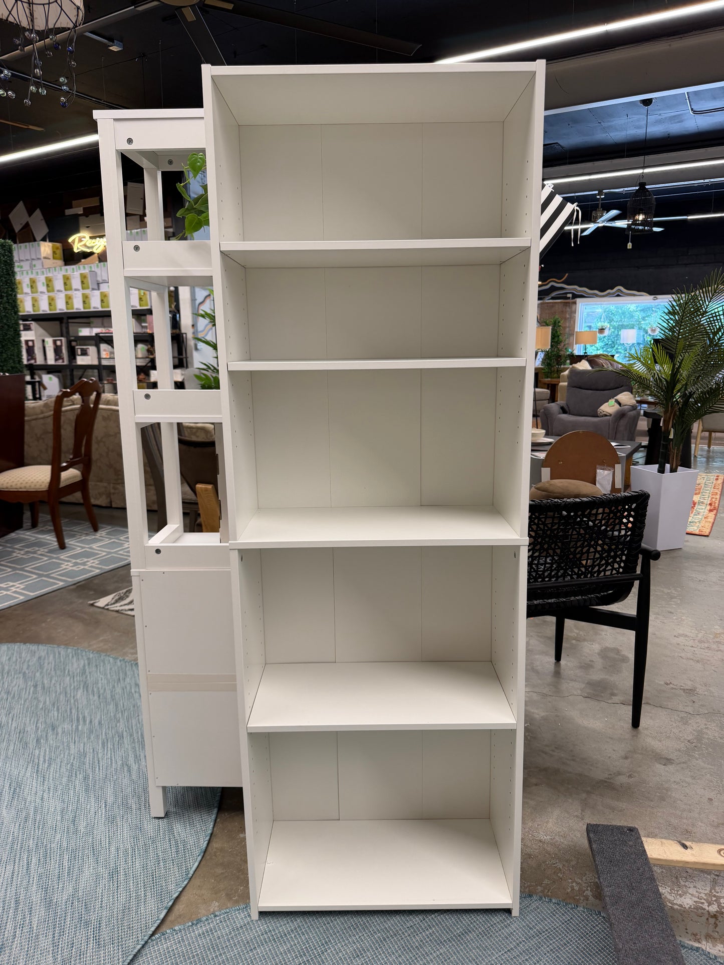 White 5 Shelf Bookcase