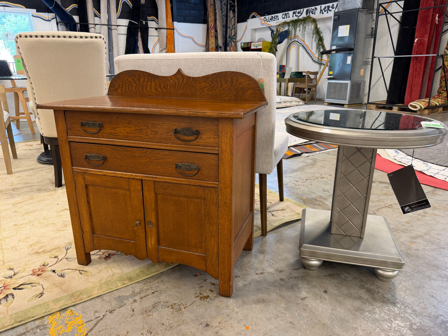 Solid Wood Antique Side Table *donated