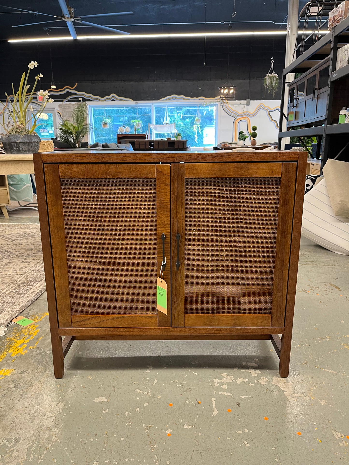 Warwick 2 Door Cabinet Brown - Threshold: Transitional Style, Adjustable Shelves, Wood Veneer Finish Retail: $250